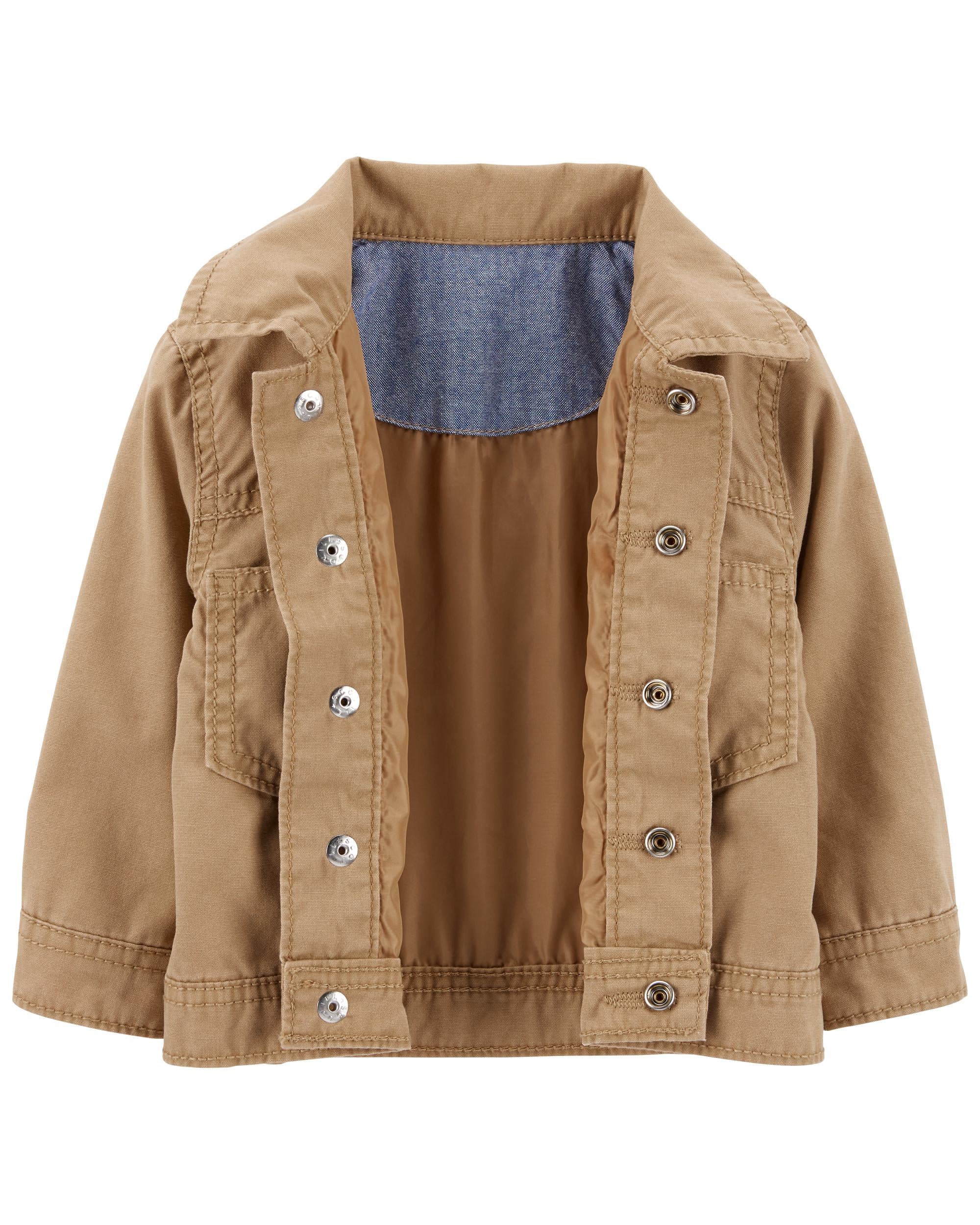 Khaki canvas jacket sales