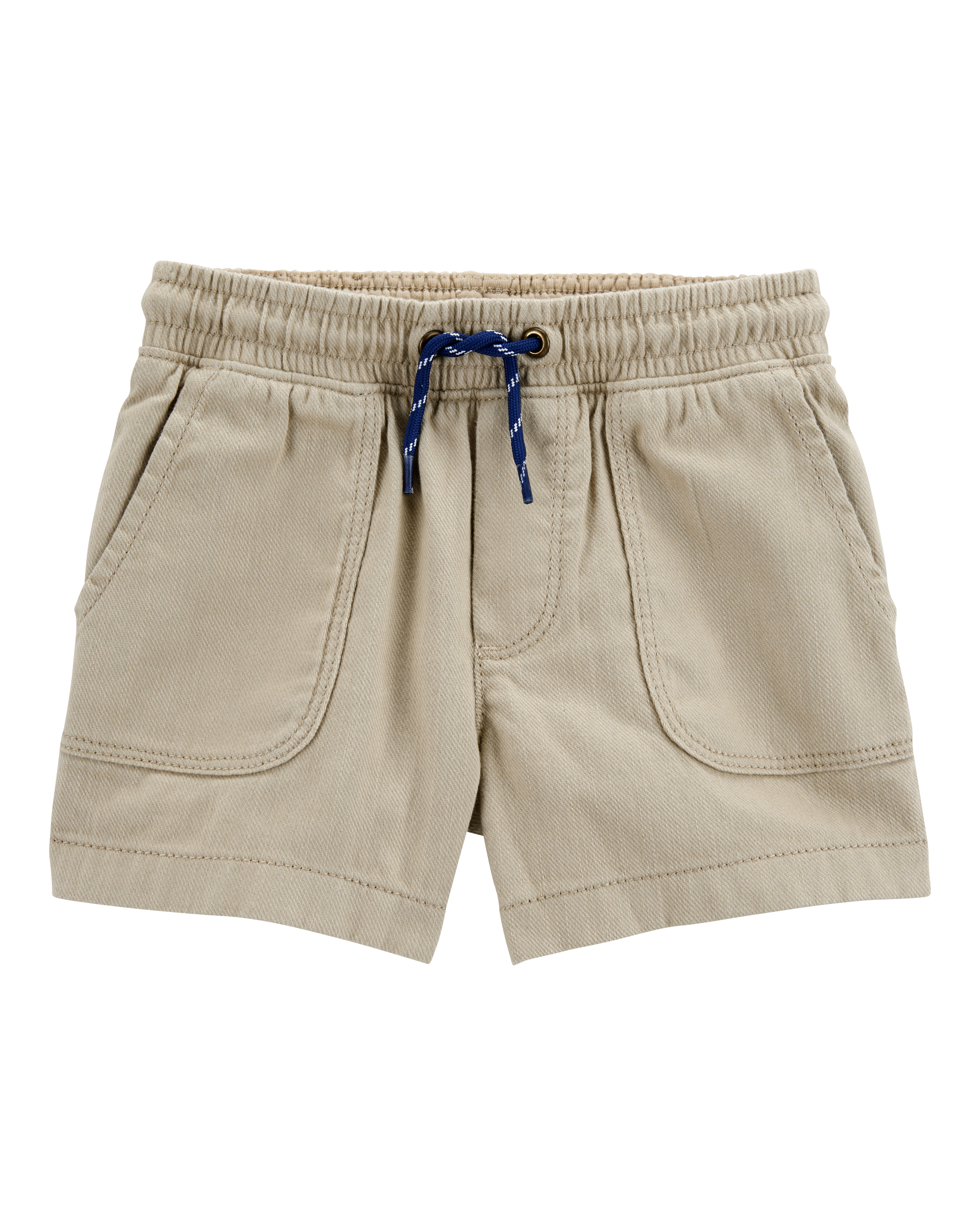 Toddler Pull-On Twill Shorts - Khaki