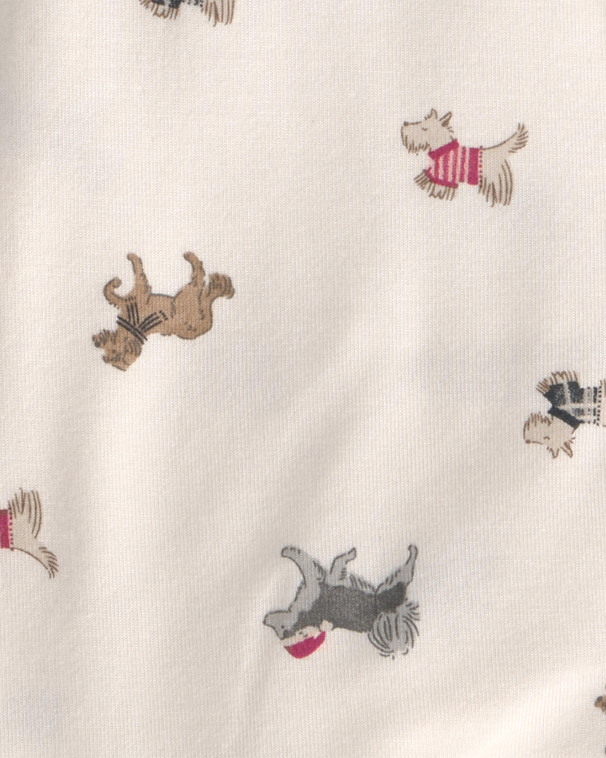 Baby Dog PurelySoft™ 2-Way Zip Sleep & Play Pyjamas - Cream