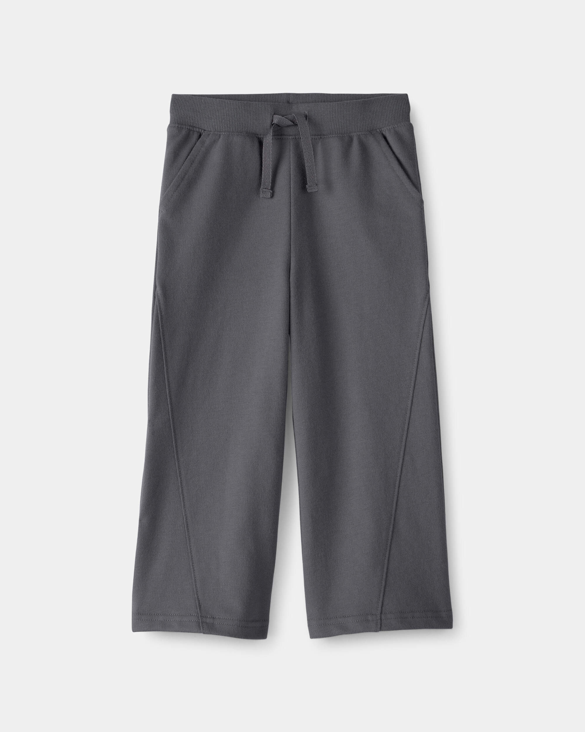 Toddler Girl French Terry Wide-Leg Active Pants - Grey