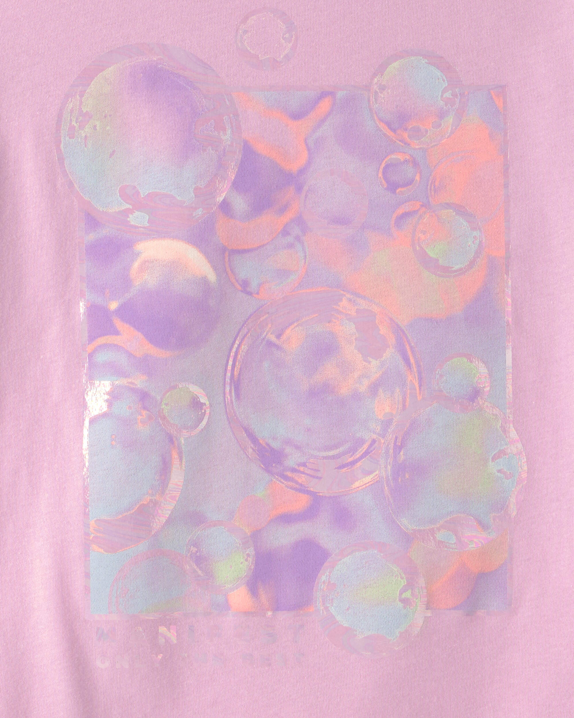 Girls Bubble Graphic Tee - Pink