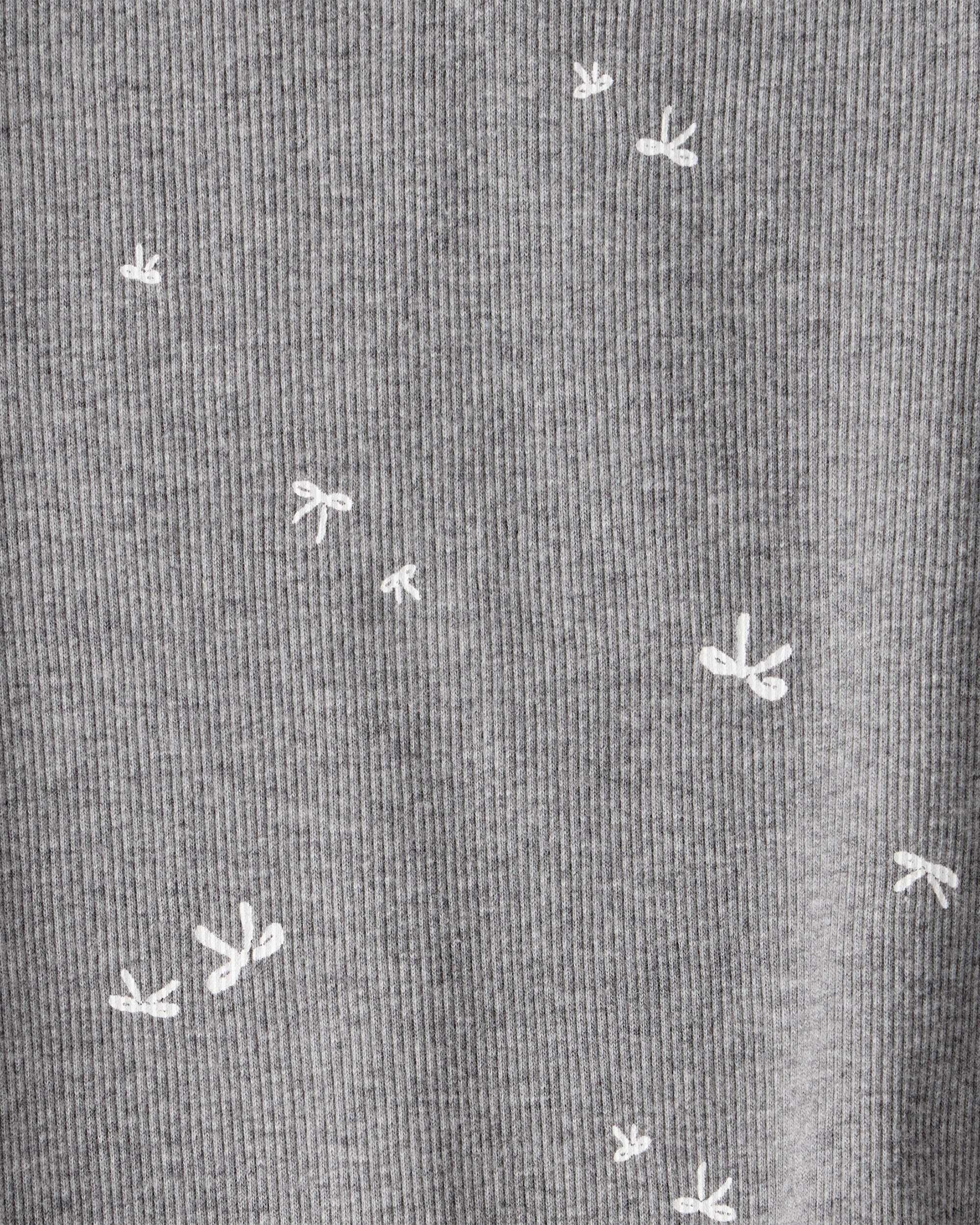 Toddler Girl 2-Pack Bow Print Cotton Long-Sleeve Tops