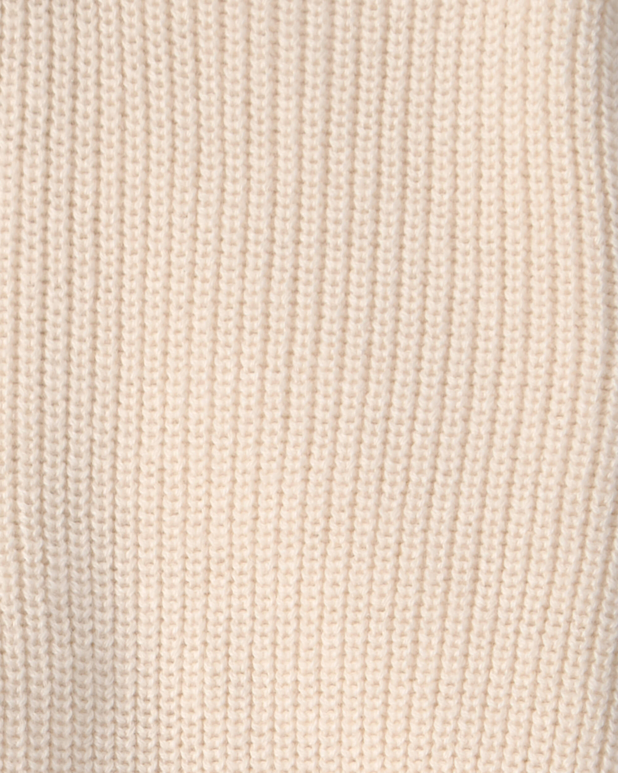 Baby Organic Cotton Zip-Up Jacket Cream