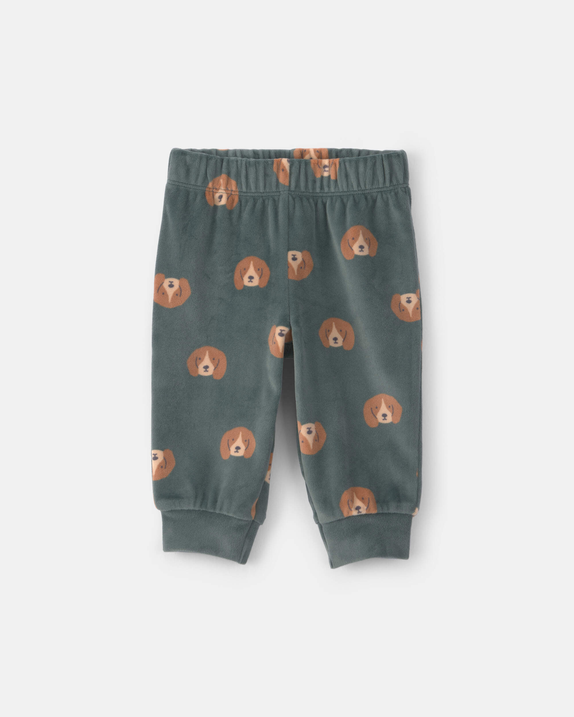 Baby Boy 3-Piece Dog Long-Sleeve Top & Pant Set - Green