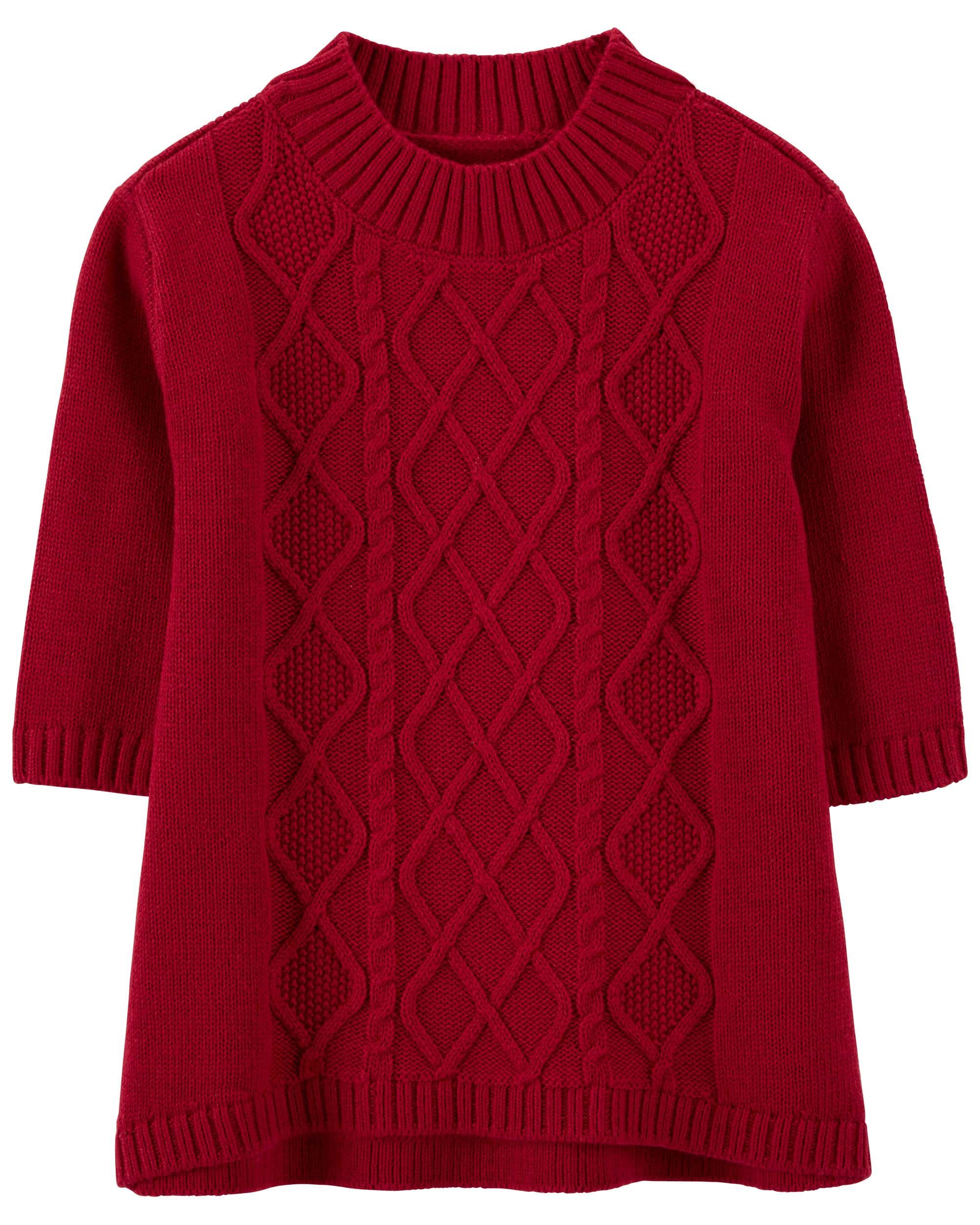 Cable Knit Sweater Dress
