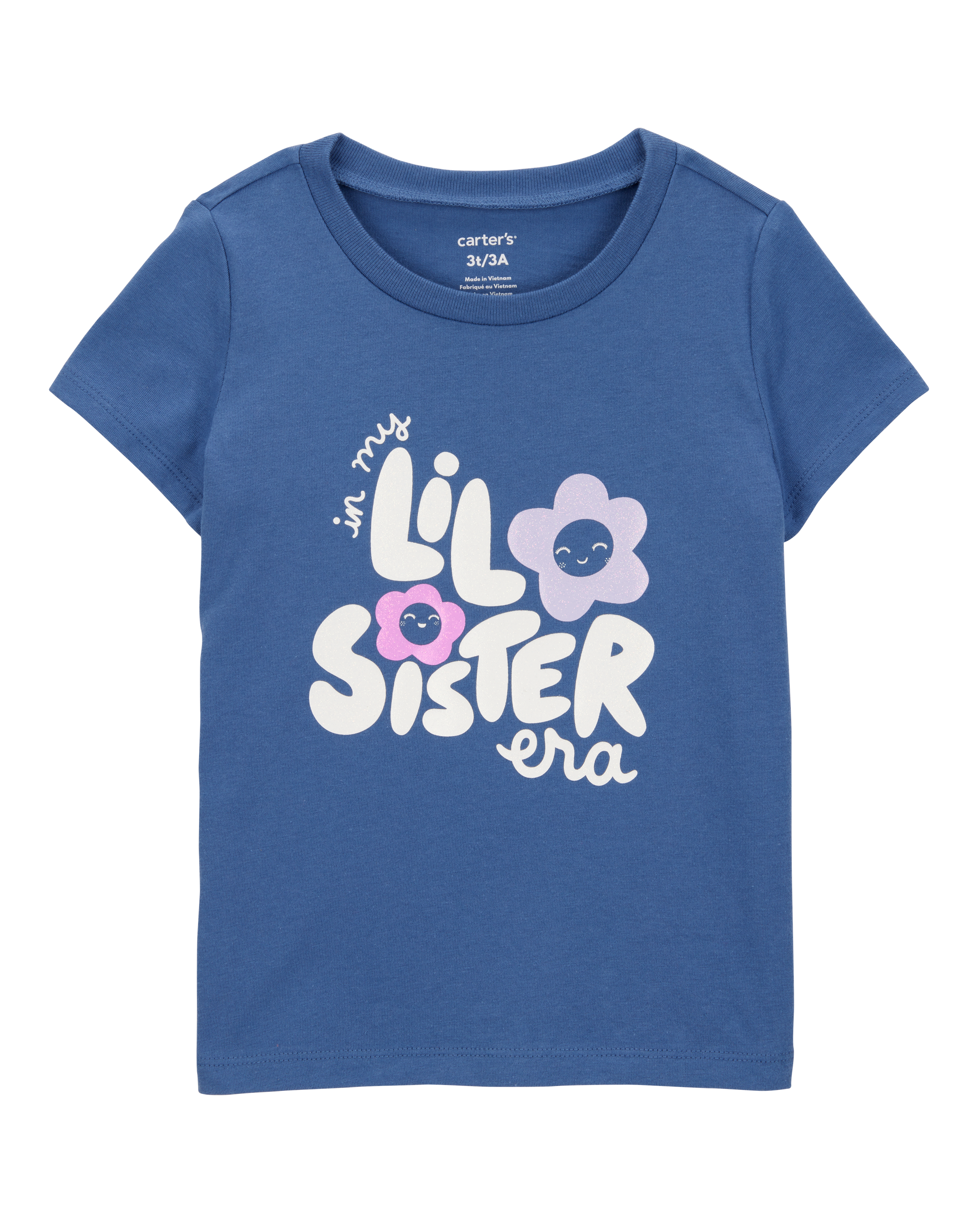 Toddler Lil' Sister Short-Sleeve Graphic Tee - Blue