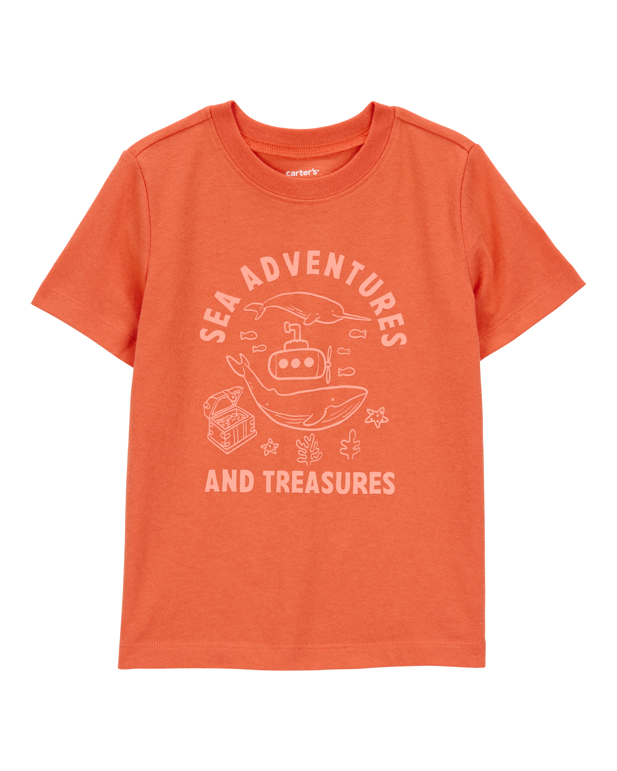 Toddler Sea Adventures Short-Sleeve Graphic Tee - Orange
