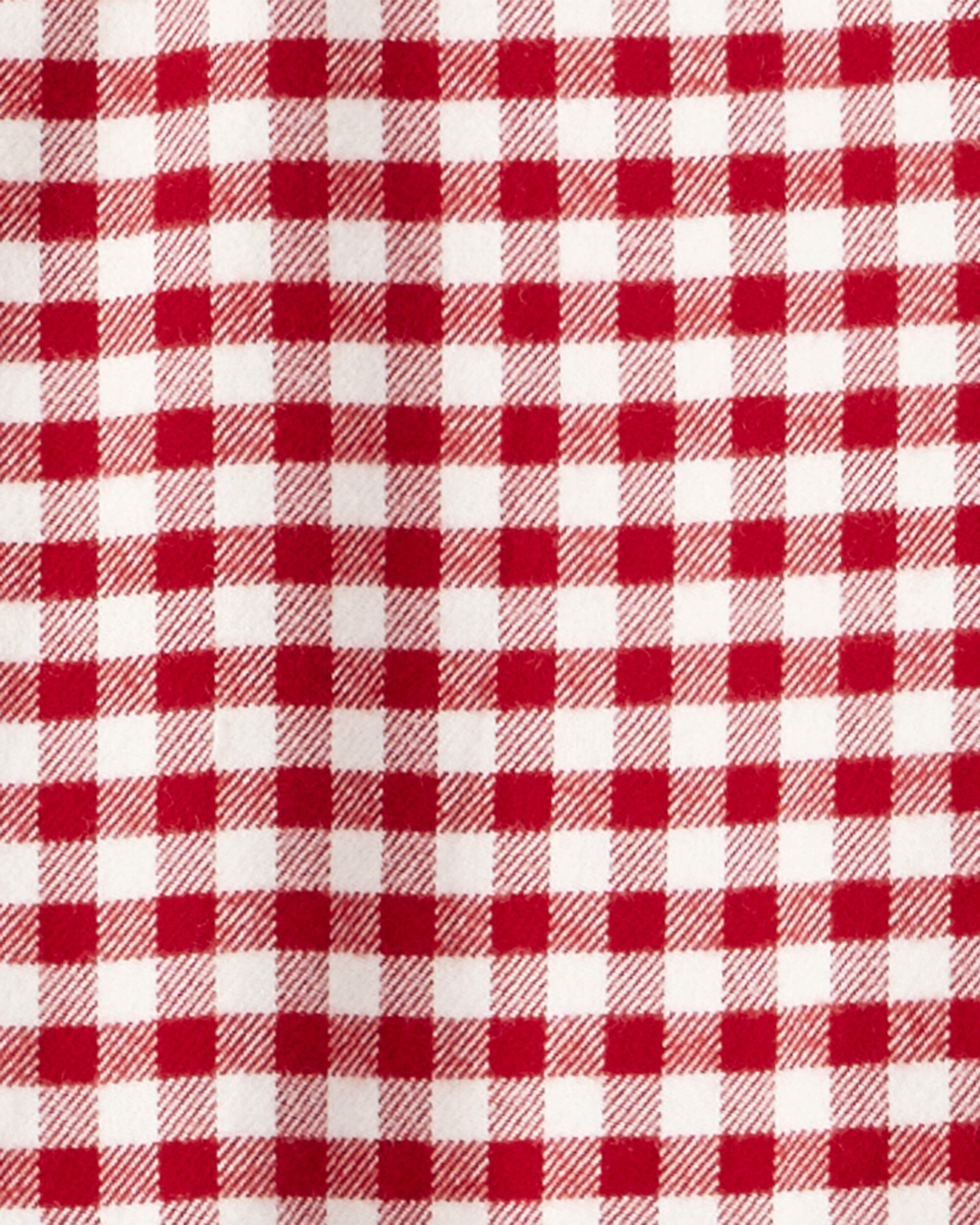 Girls Organic Cotton Flannel Dress