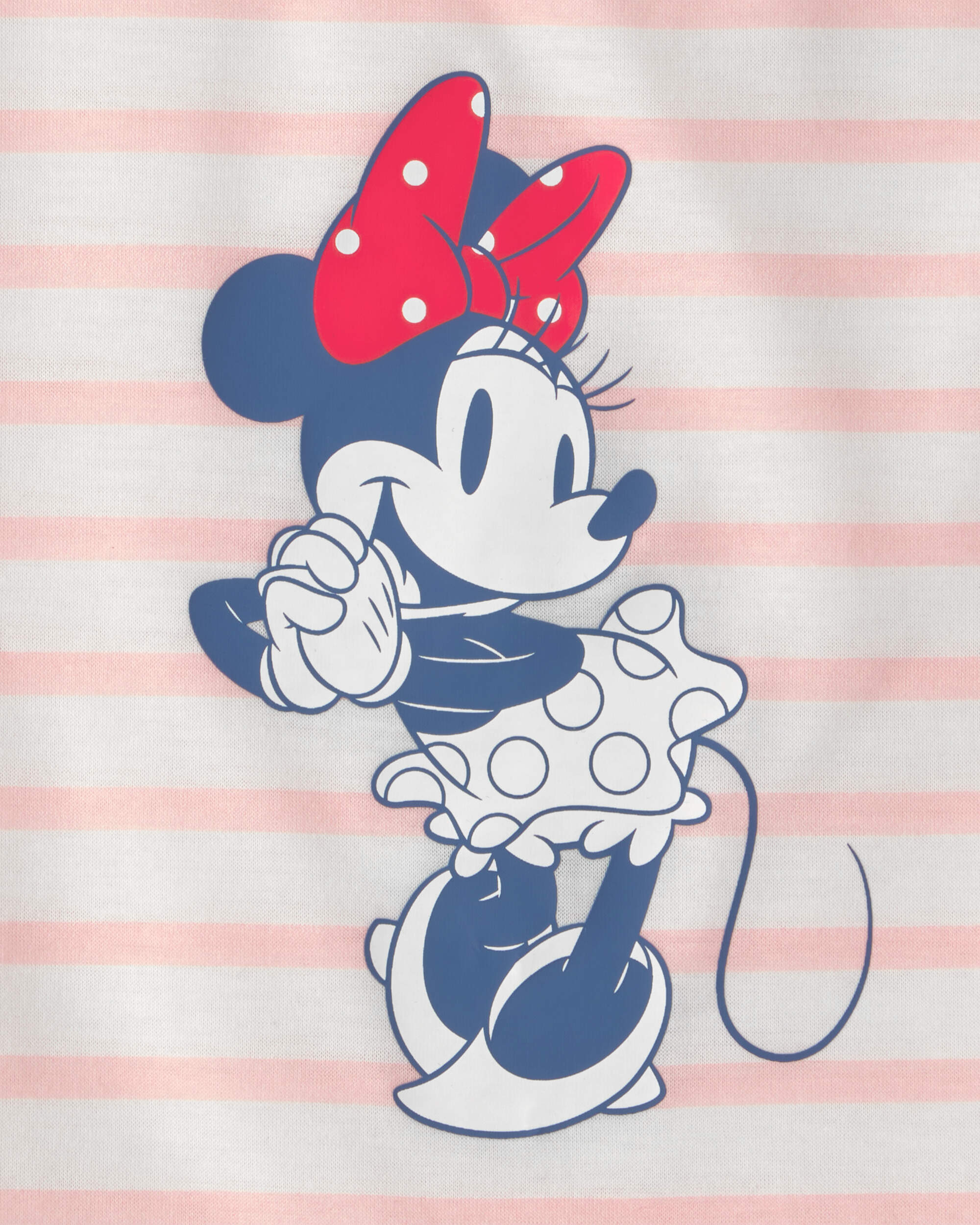 Toddler Girl 2-Piece Disney© Minnie Mouse Short-Sleeve Pyjama Set - Red/White