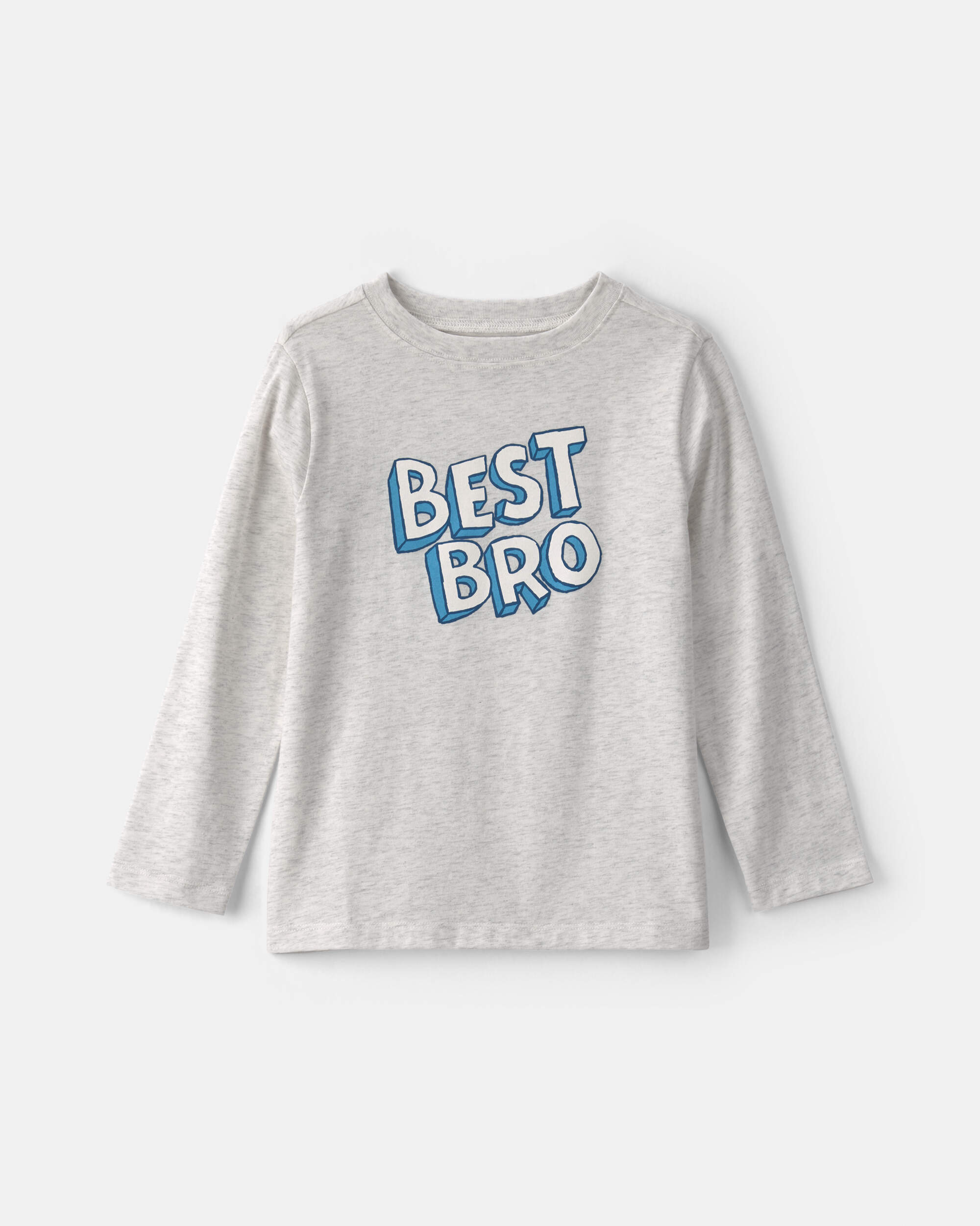 Boys 'Best Bro' Long-Sleeve Graphic Tee - Grey