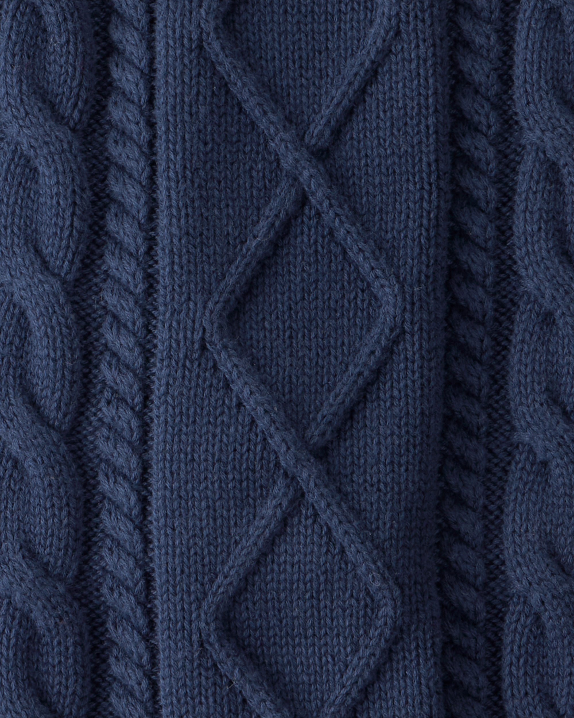 Baby Organic Cotton Cable Knit Overalls