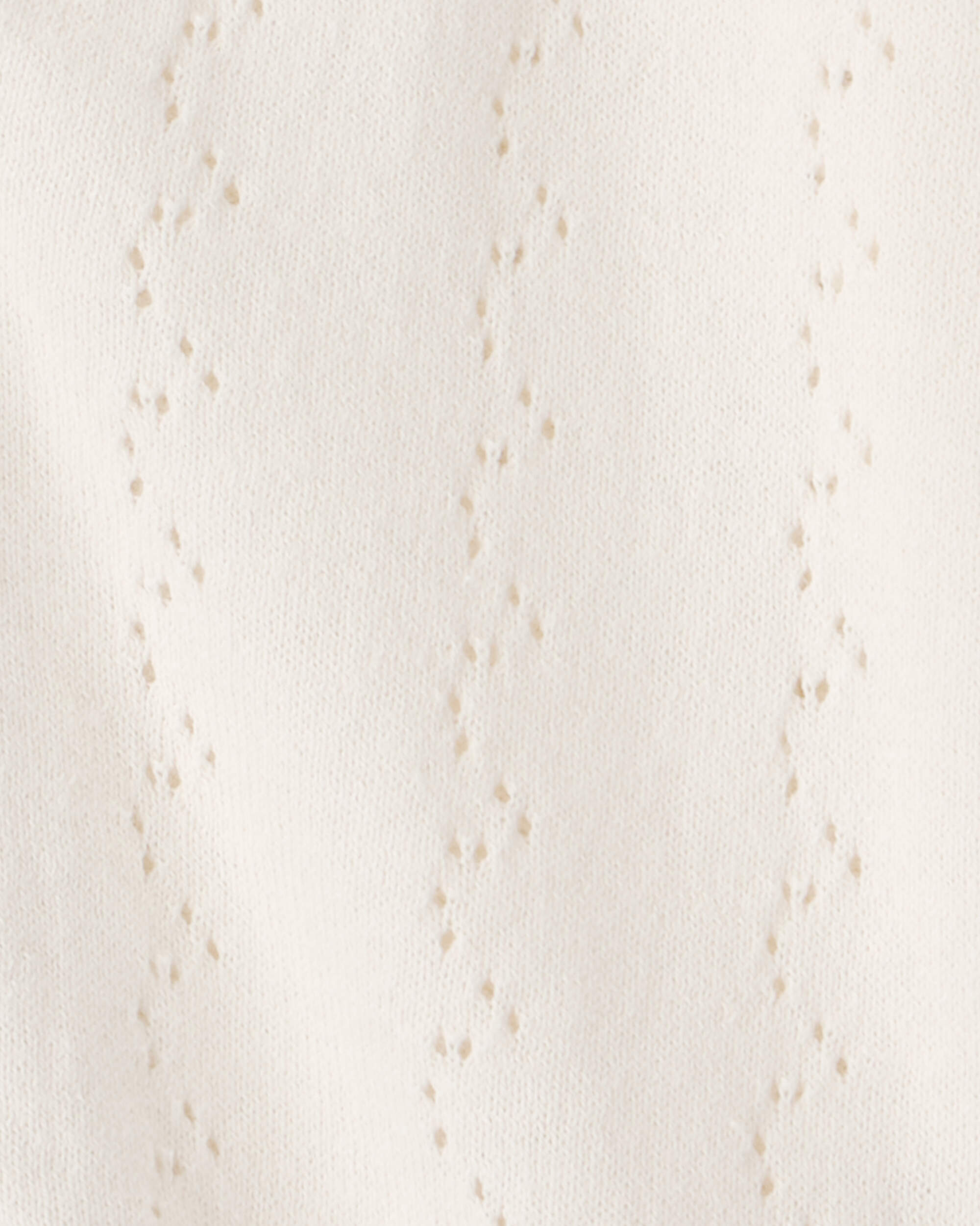 Girls Cardigan Sweater - Cream