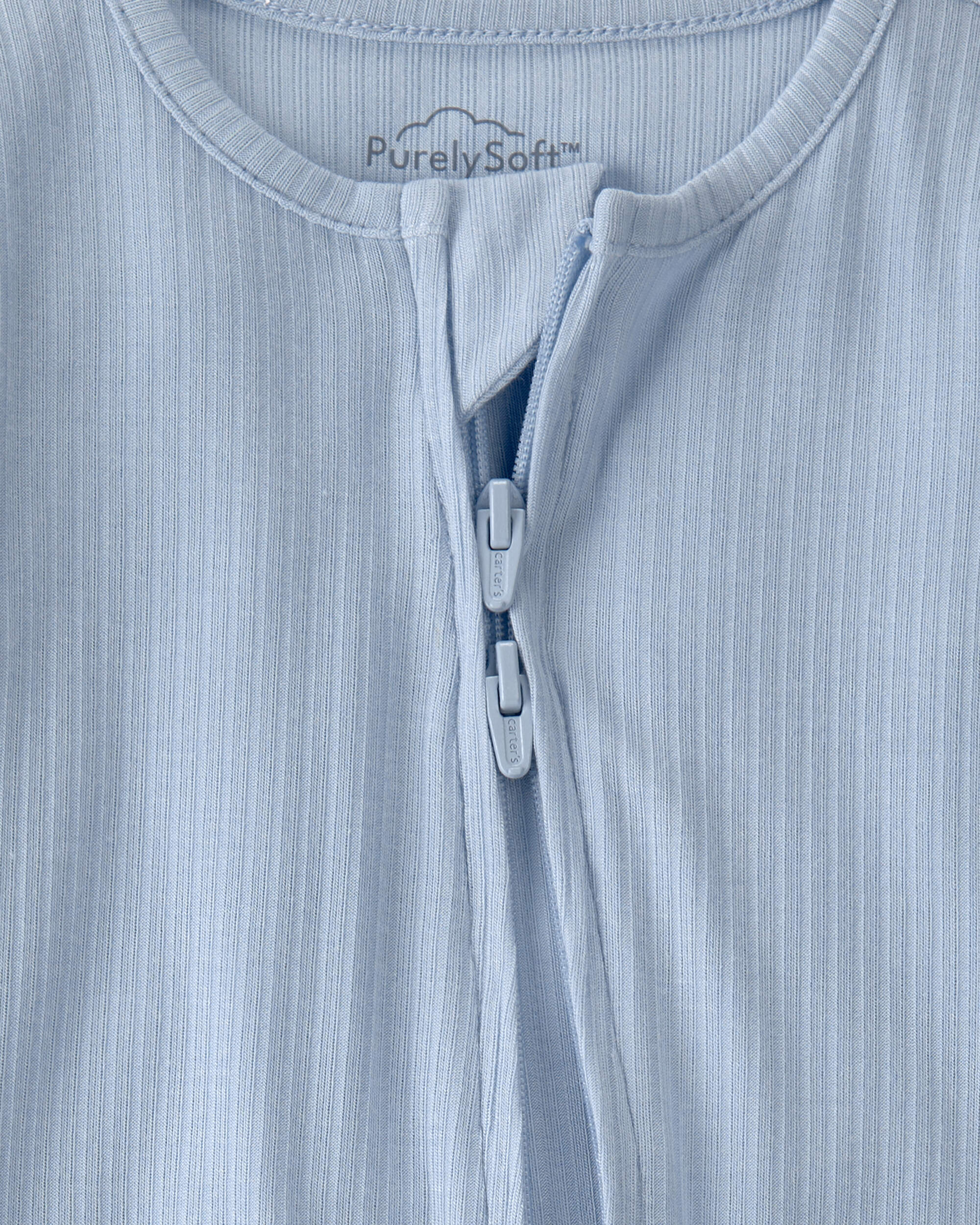 Baby Boy 2-Way Zip PurelySoft Sleeper - Blue