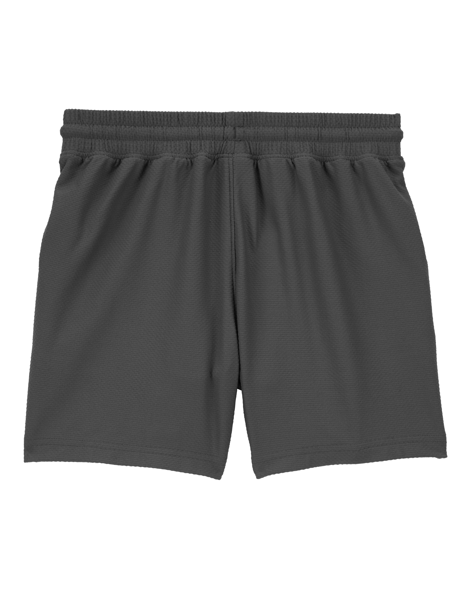 Boys Solid Cotton Blend Shorts - Gray