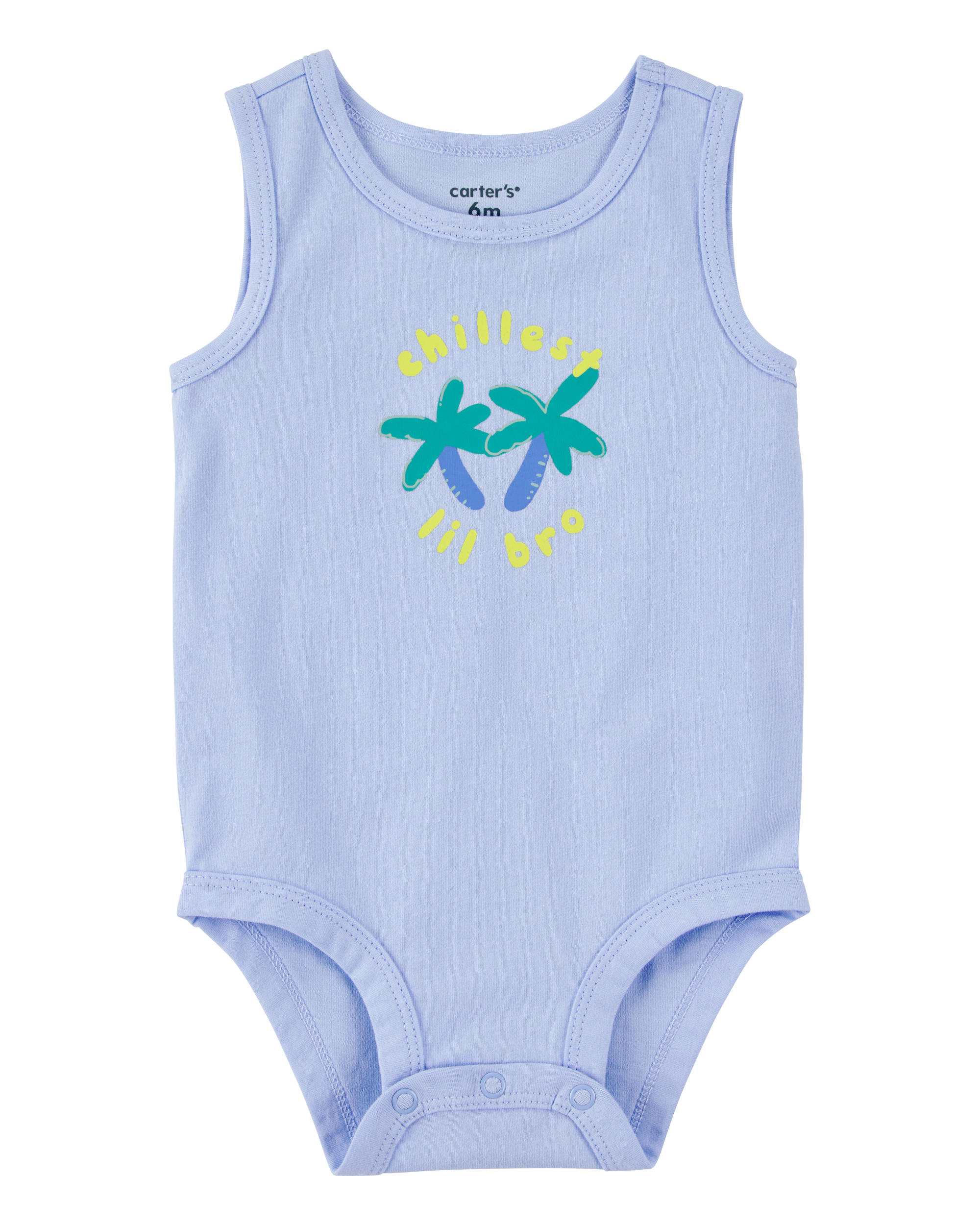 Baby Chillest Lil Bro Sleeveless Bodysuit