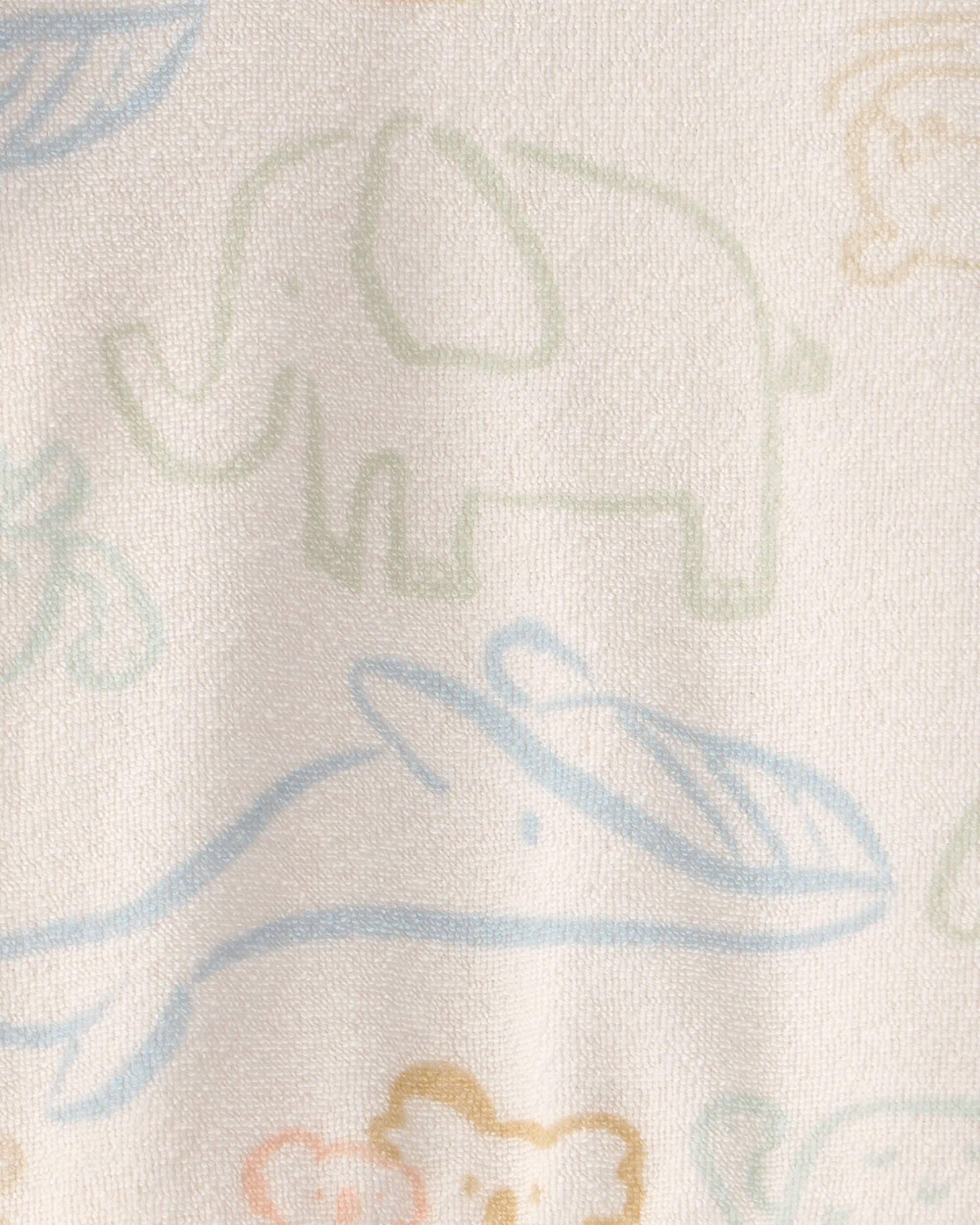 Baby Animal Friends Terry Pullover Sweatshirt - Cream