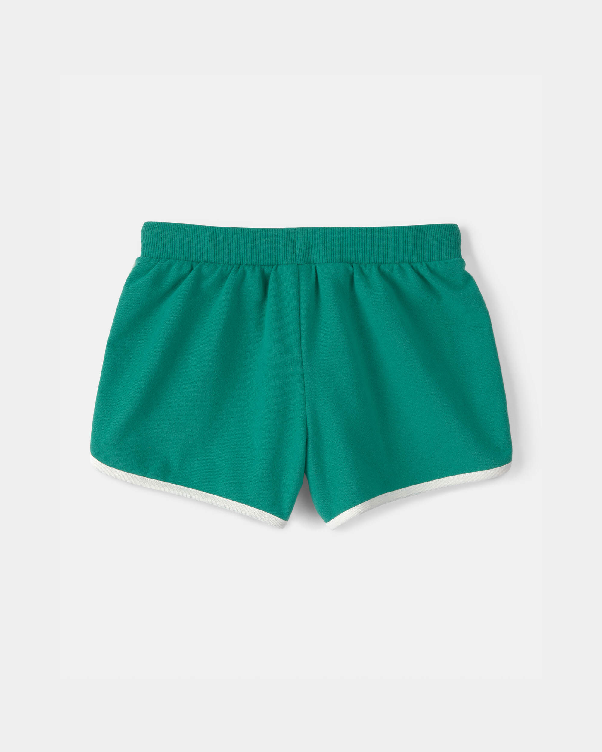 Girls French Terry Active Shorts - Green
