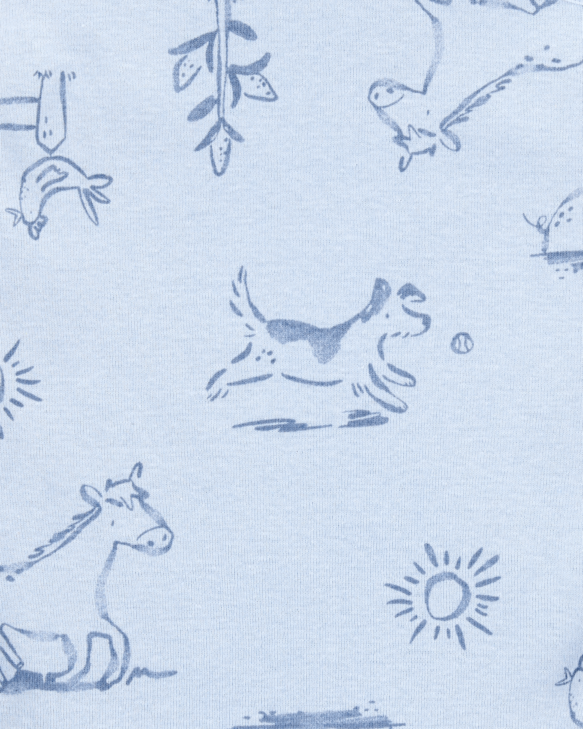 Baby Boy 5-Pack Dog Short-Sleeve Cotton Bodysuits