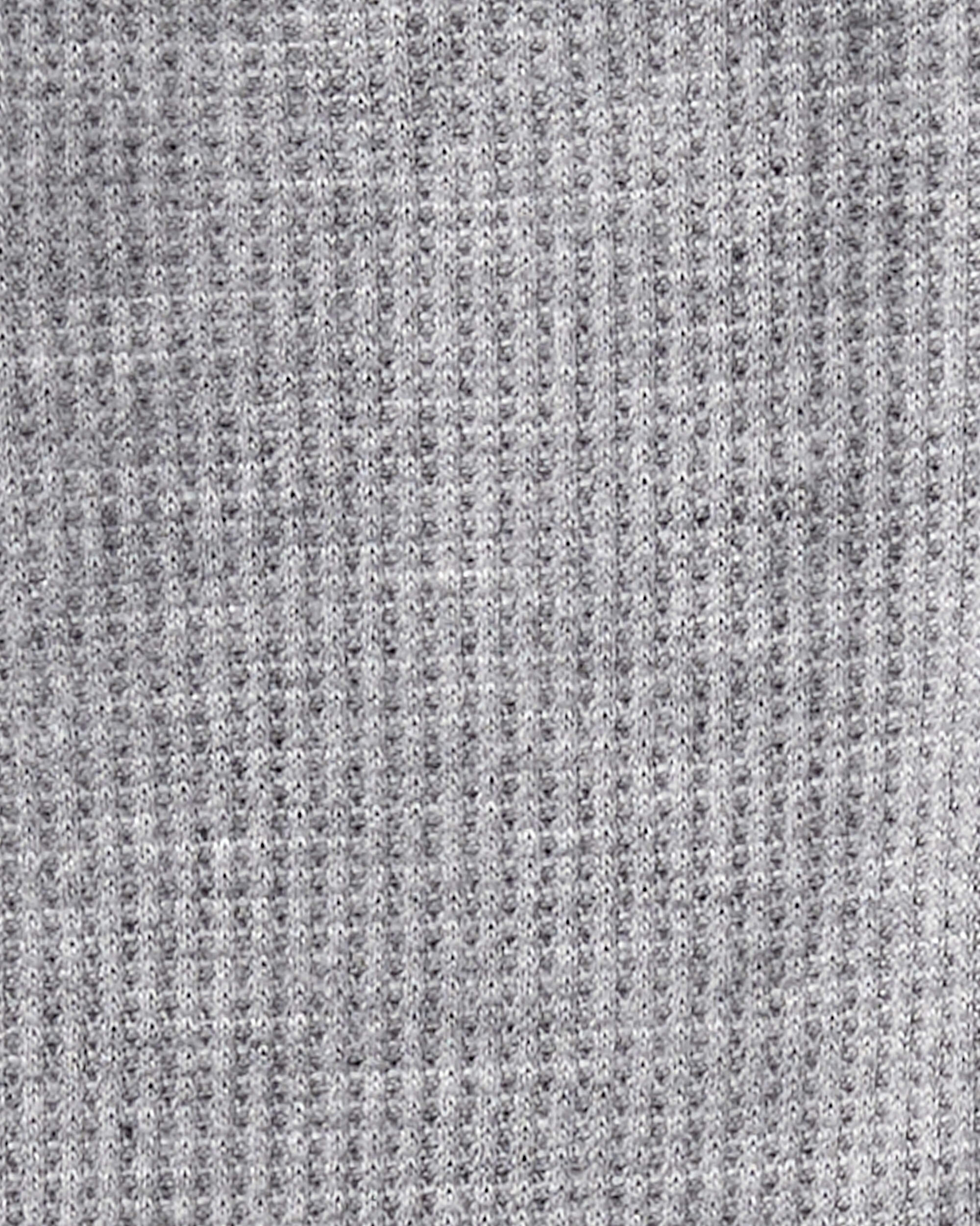 Baby Boy PurelySoft Long-Sleeve 2-Way Zip 1-Piece pyjamas - Grey