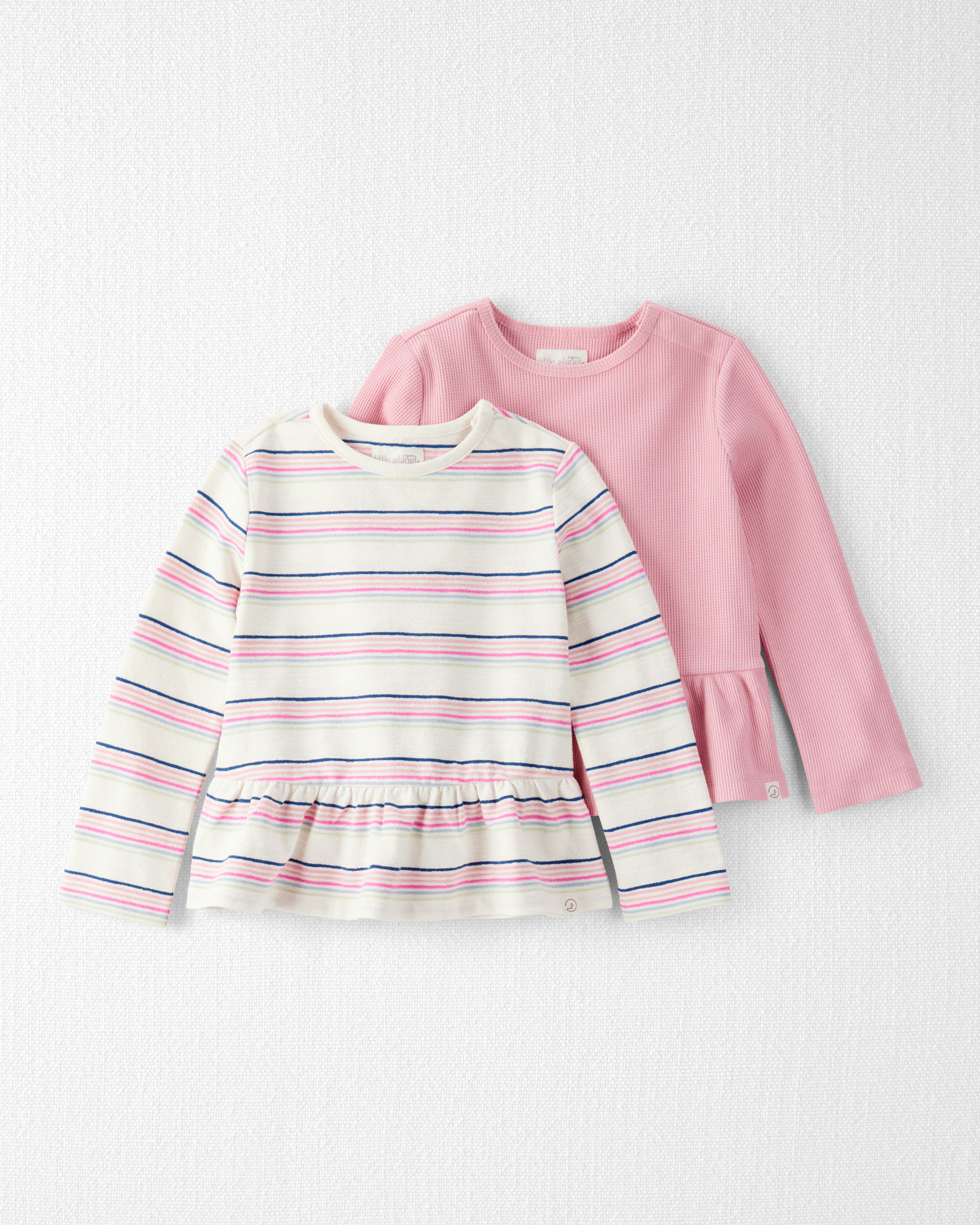 Toddler Girl 2-Pack Tees Made with Organic Cotton