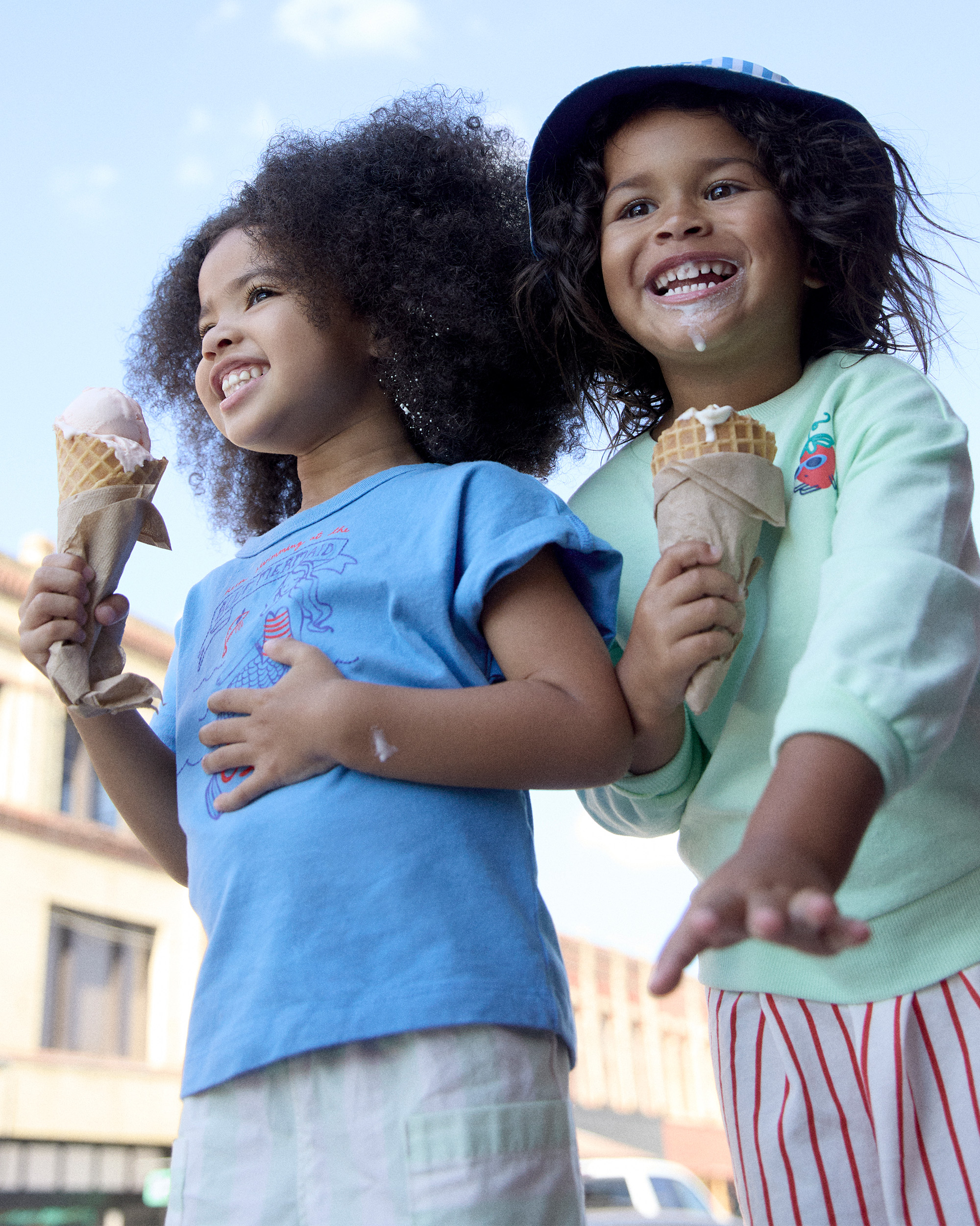 Toddler Girl Mermaid Top - Blue