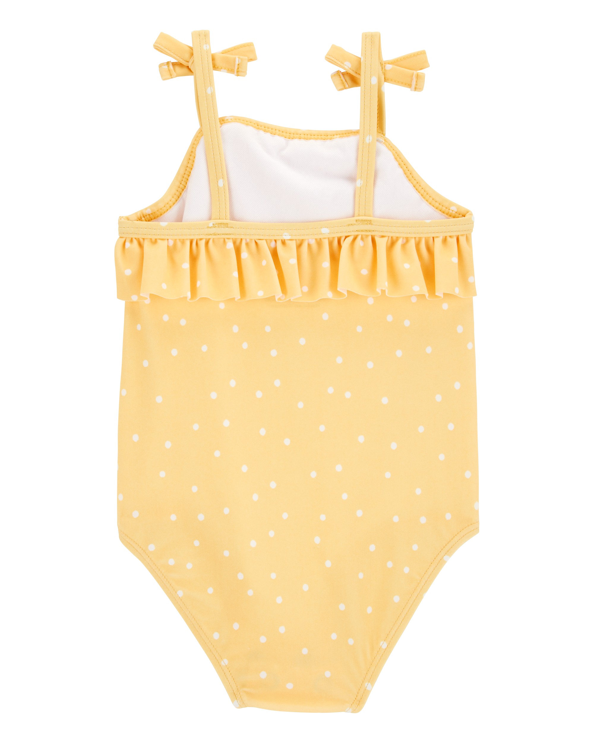 Baby Girl 1-Piece Polka Dot Swimsuit - Yellow