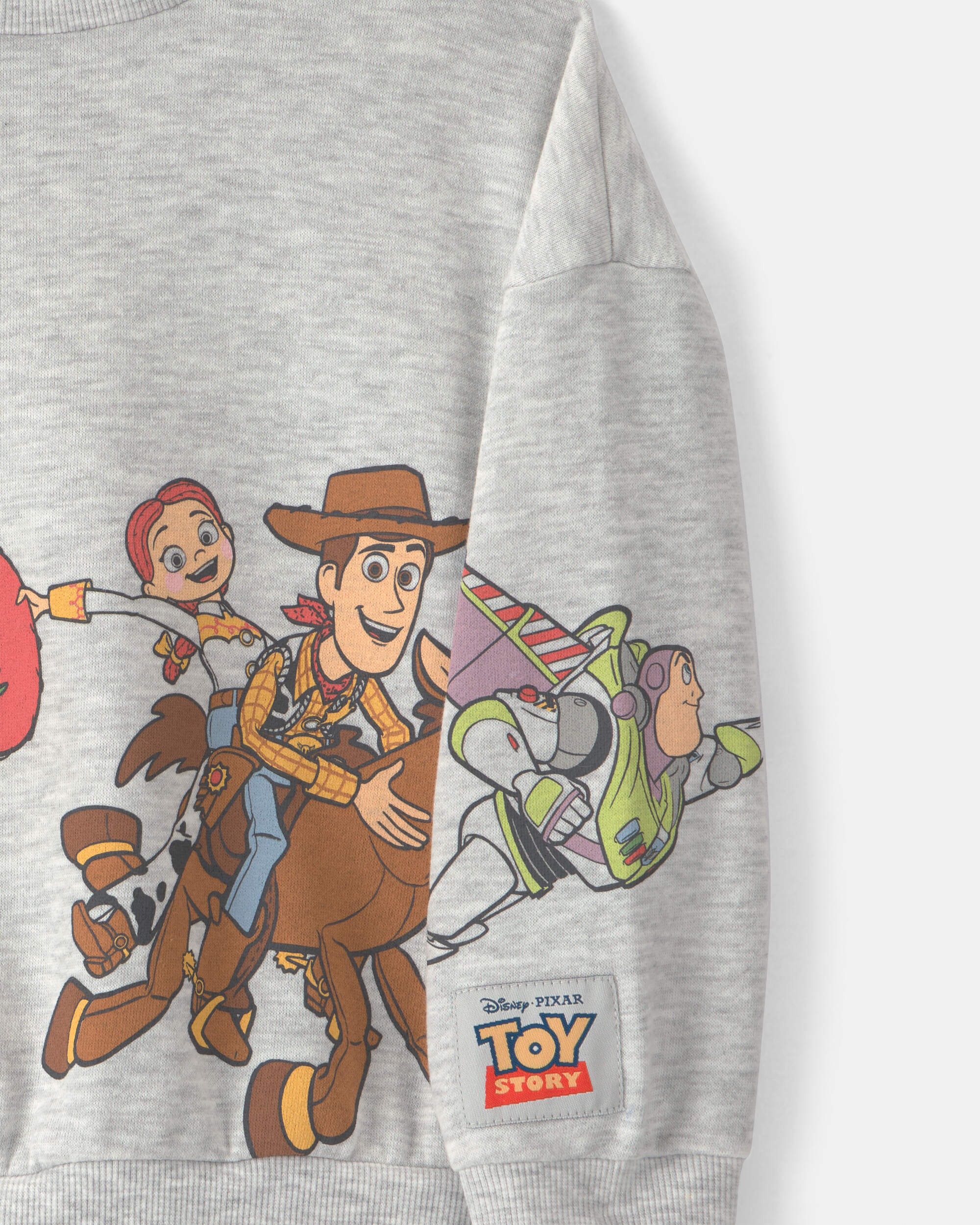 Toddler Boy Pixar© Toy Story French Terry Long-Sleeve Pullover Sweatshirt - Grey