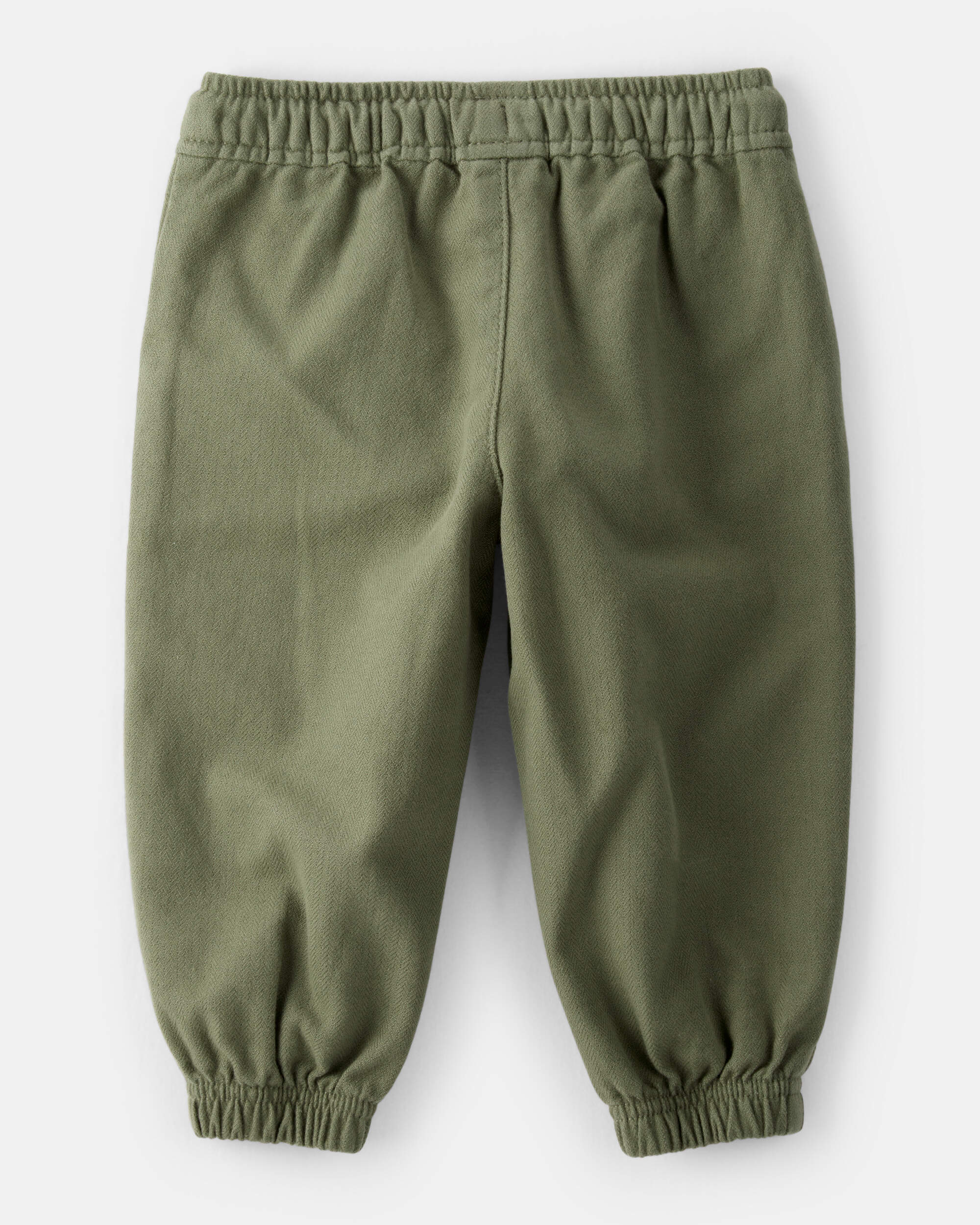Baby Boy  Herringbone Woven Pull-On Jogger - Green
