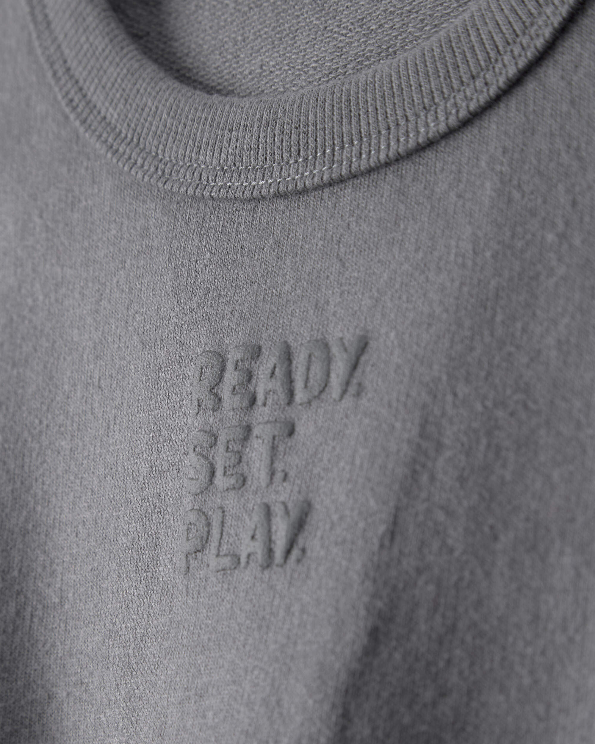 Baby 'Ready Set Play' French Terry Pullover Sweatshirt - Grey