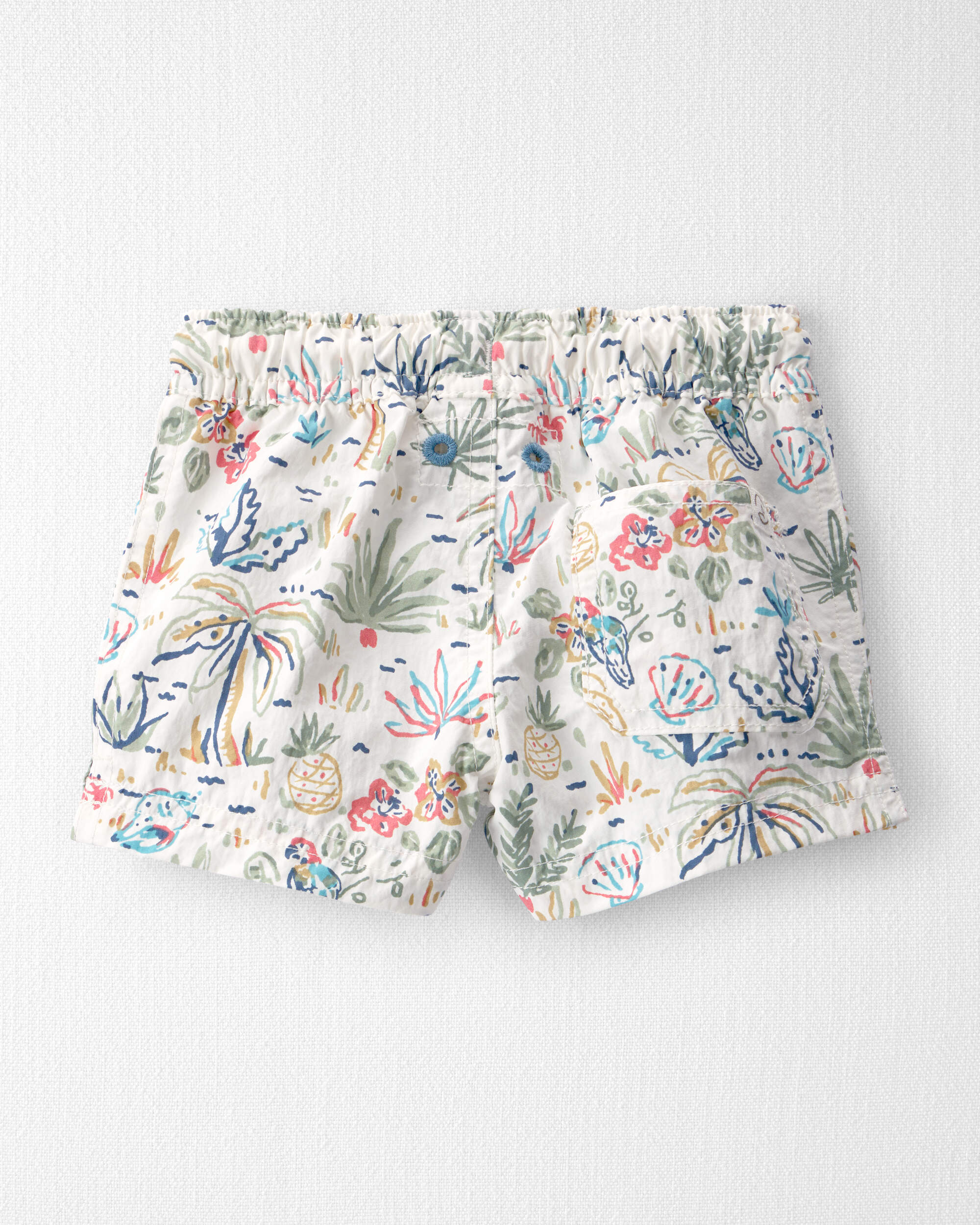 Baby Boy Recycled Swim Trunks Tropical Paradise Print