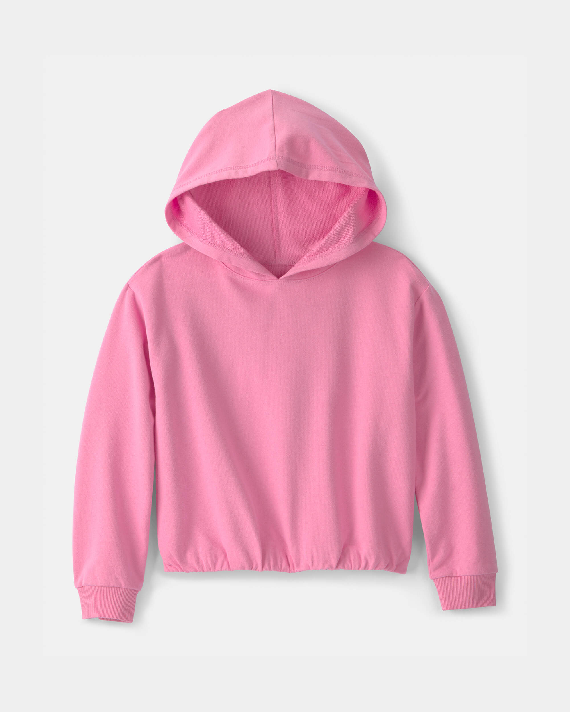 Girls French Terry Hoodie - Pink