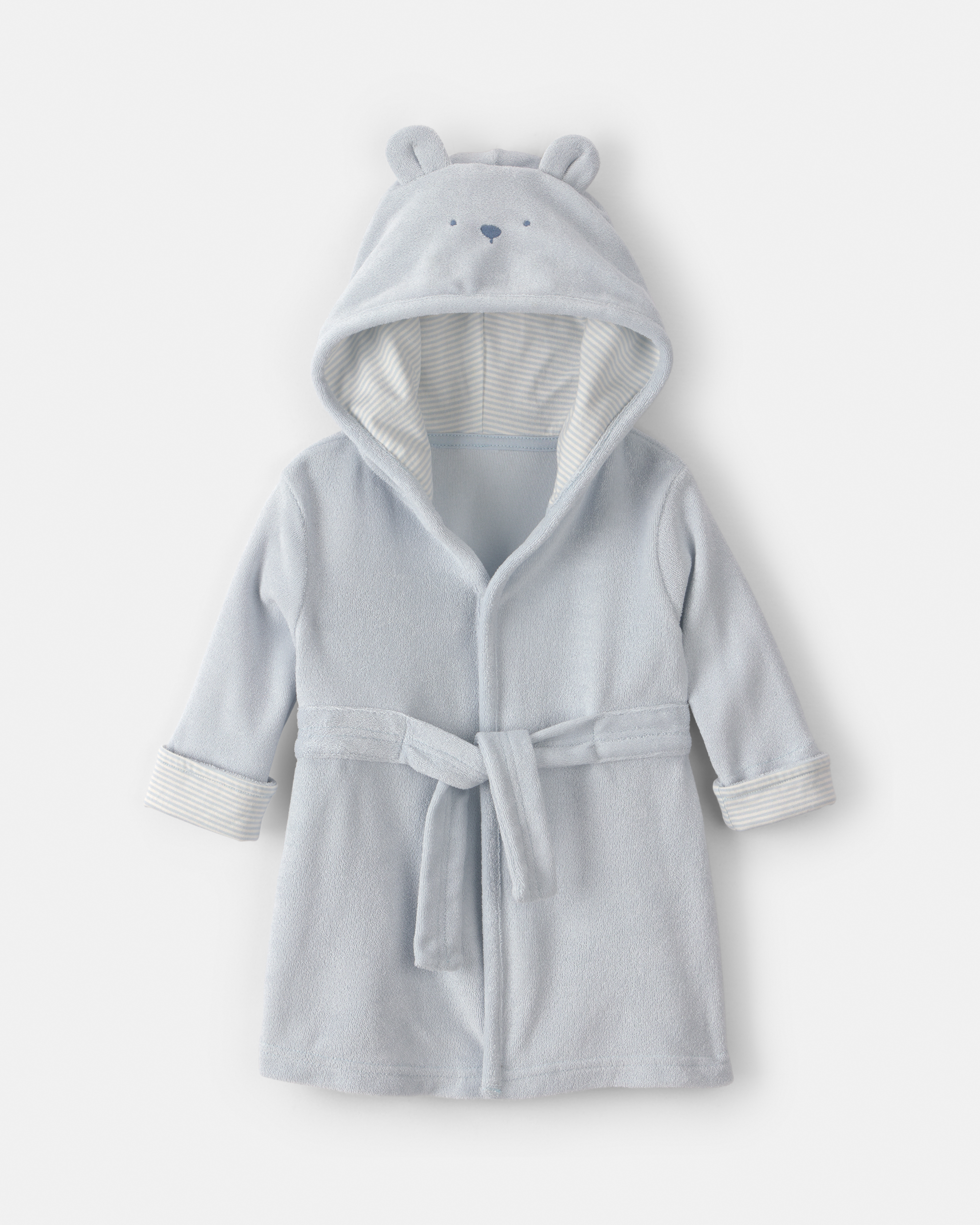 Baby Bear Terry Robe - Blue