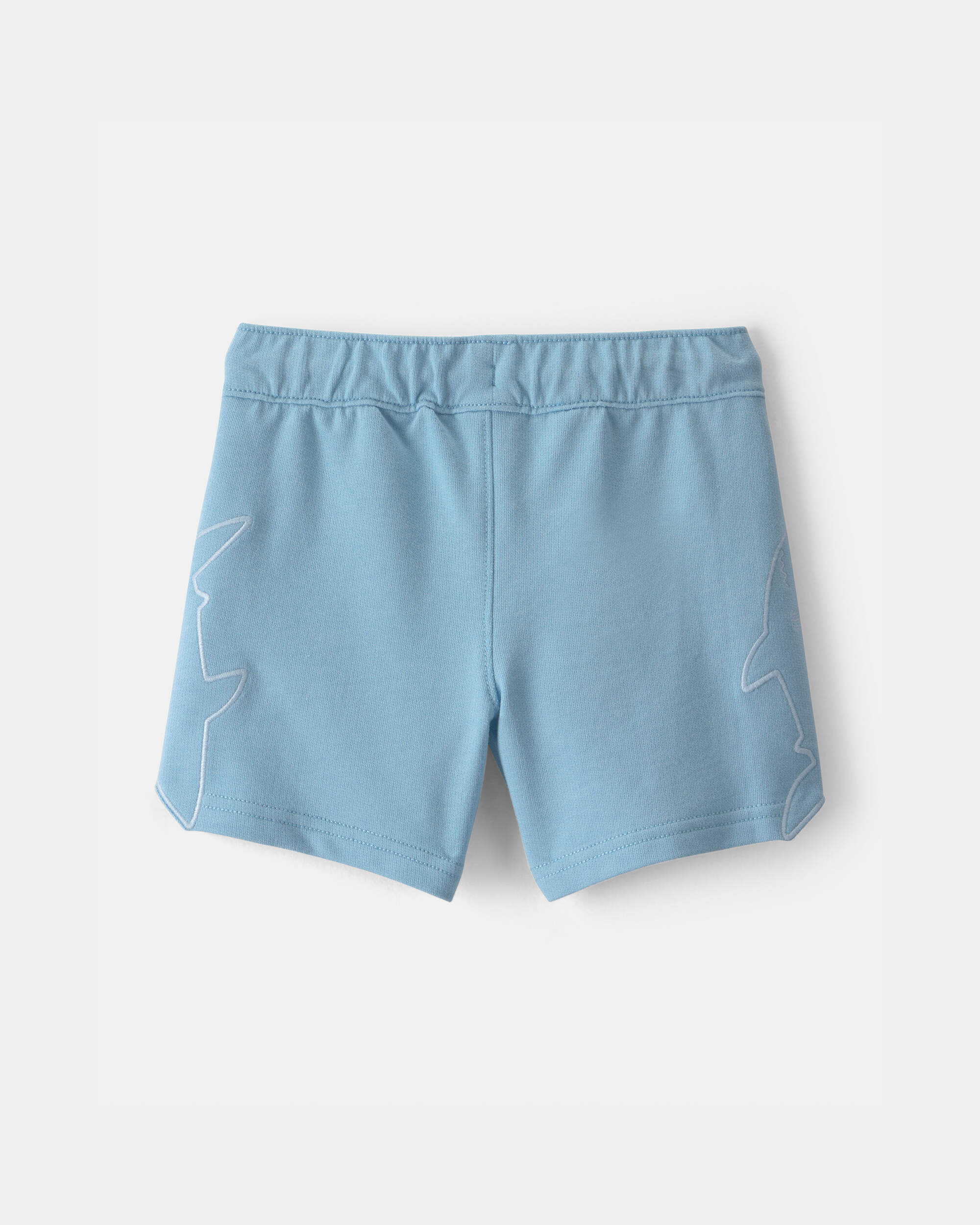 Toddler Boy Shark French Terry Shorts - Blue