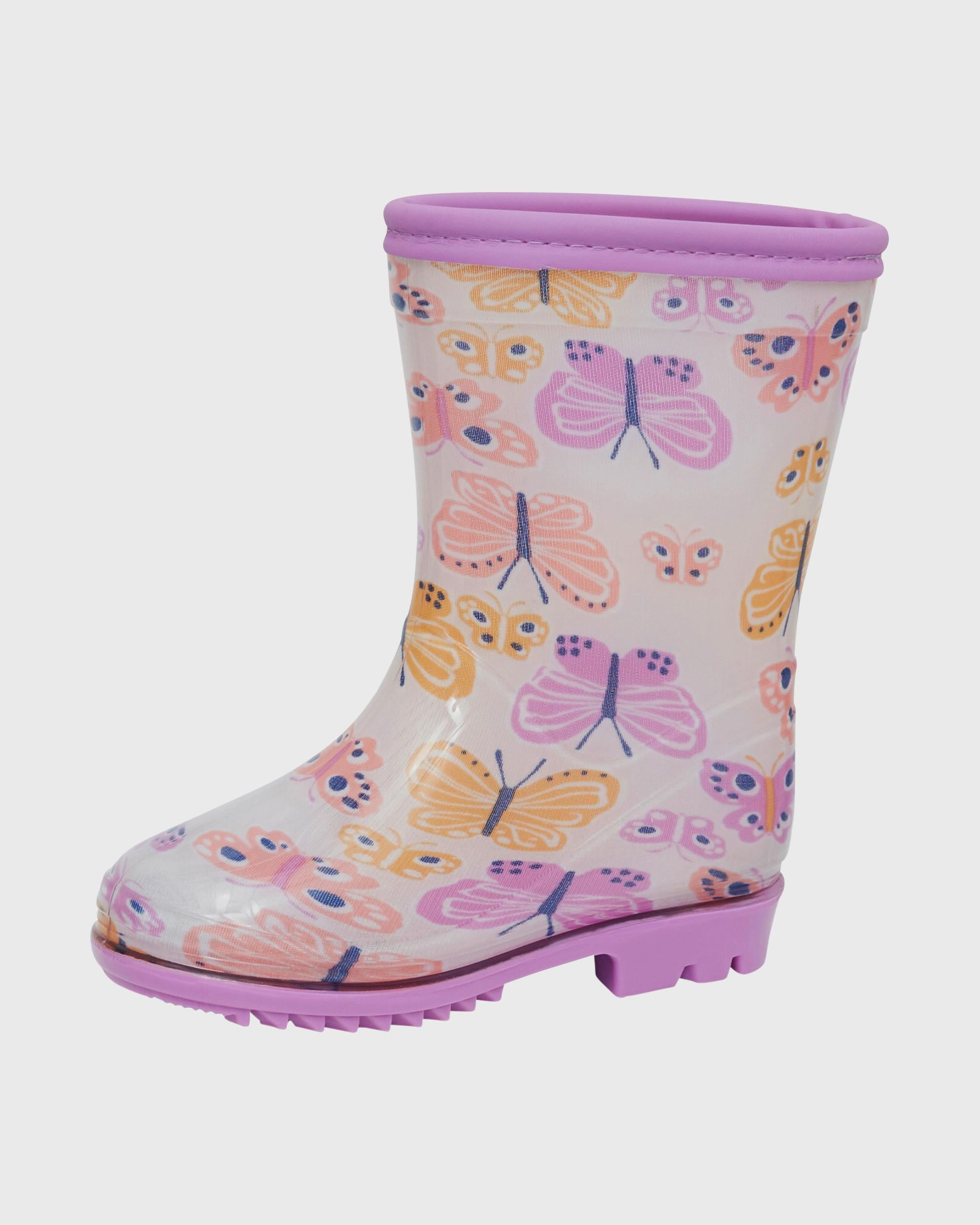 Toddler Girls Toddler Butterfly Print Rain Boots 12 Carter s