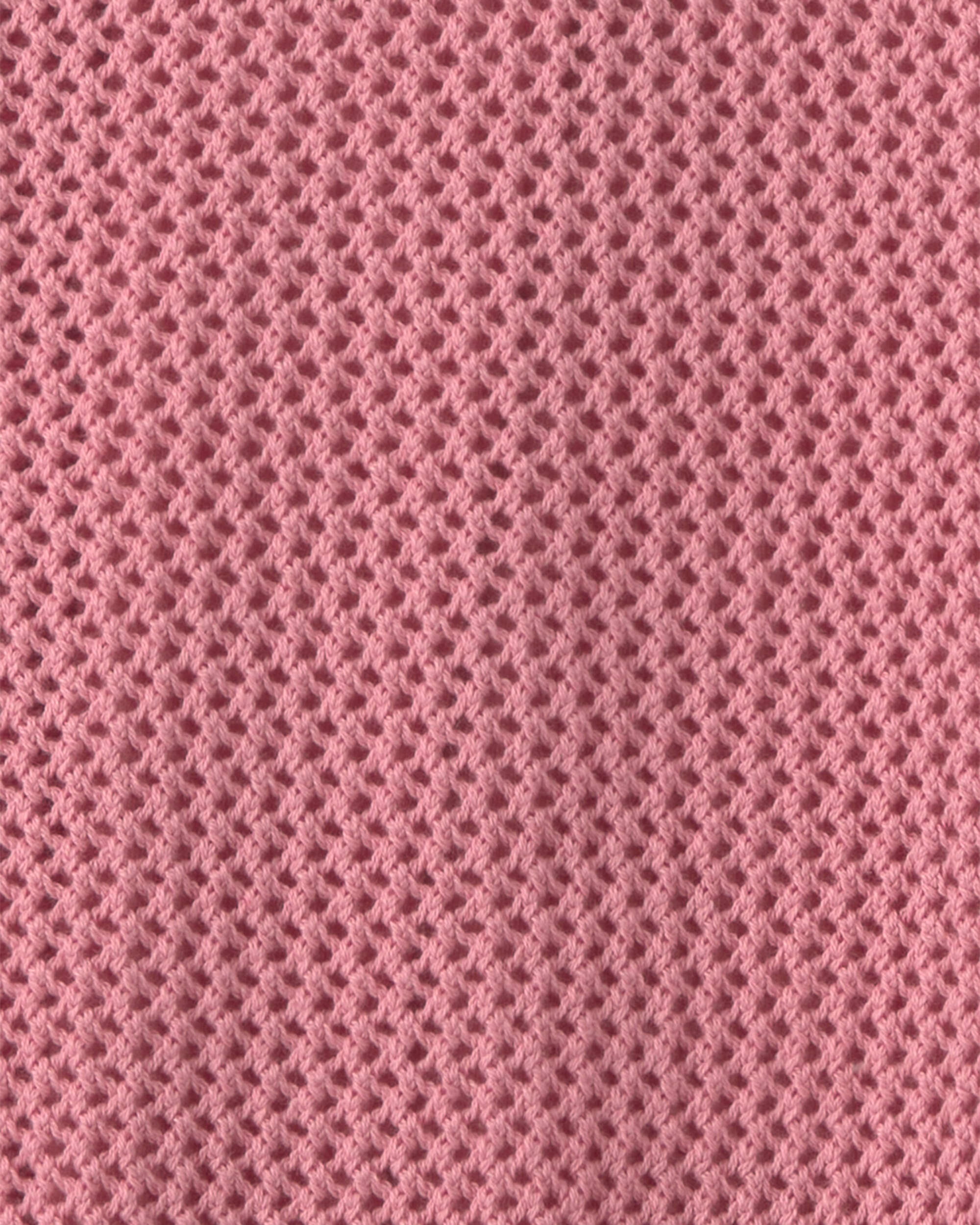 Girls 2-Piece Varsity Sweater - Pink/Cream