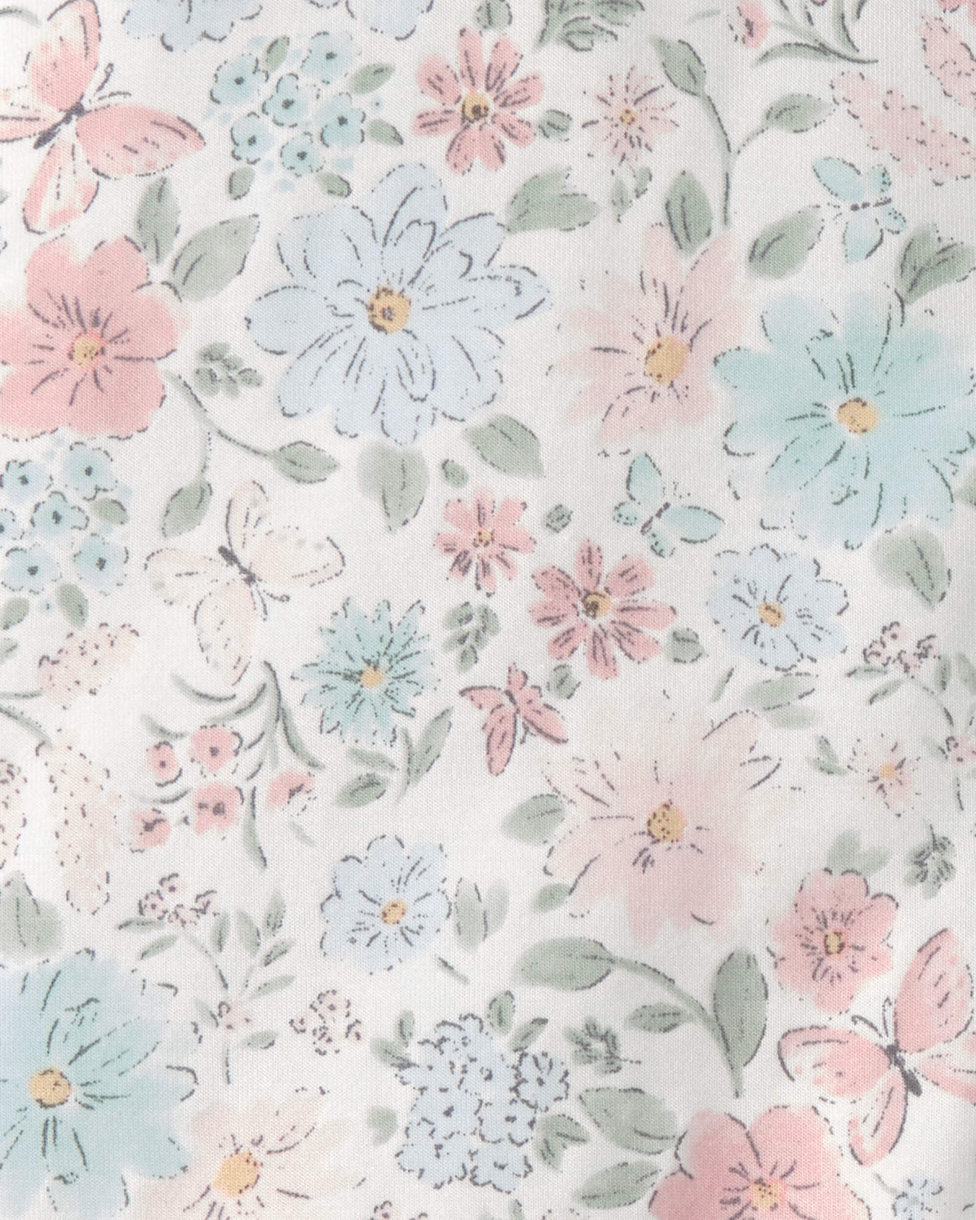 Baby Girl Butterfly Garden 2-Way Zip Wearable Blanket