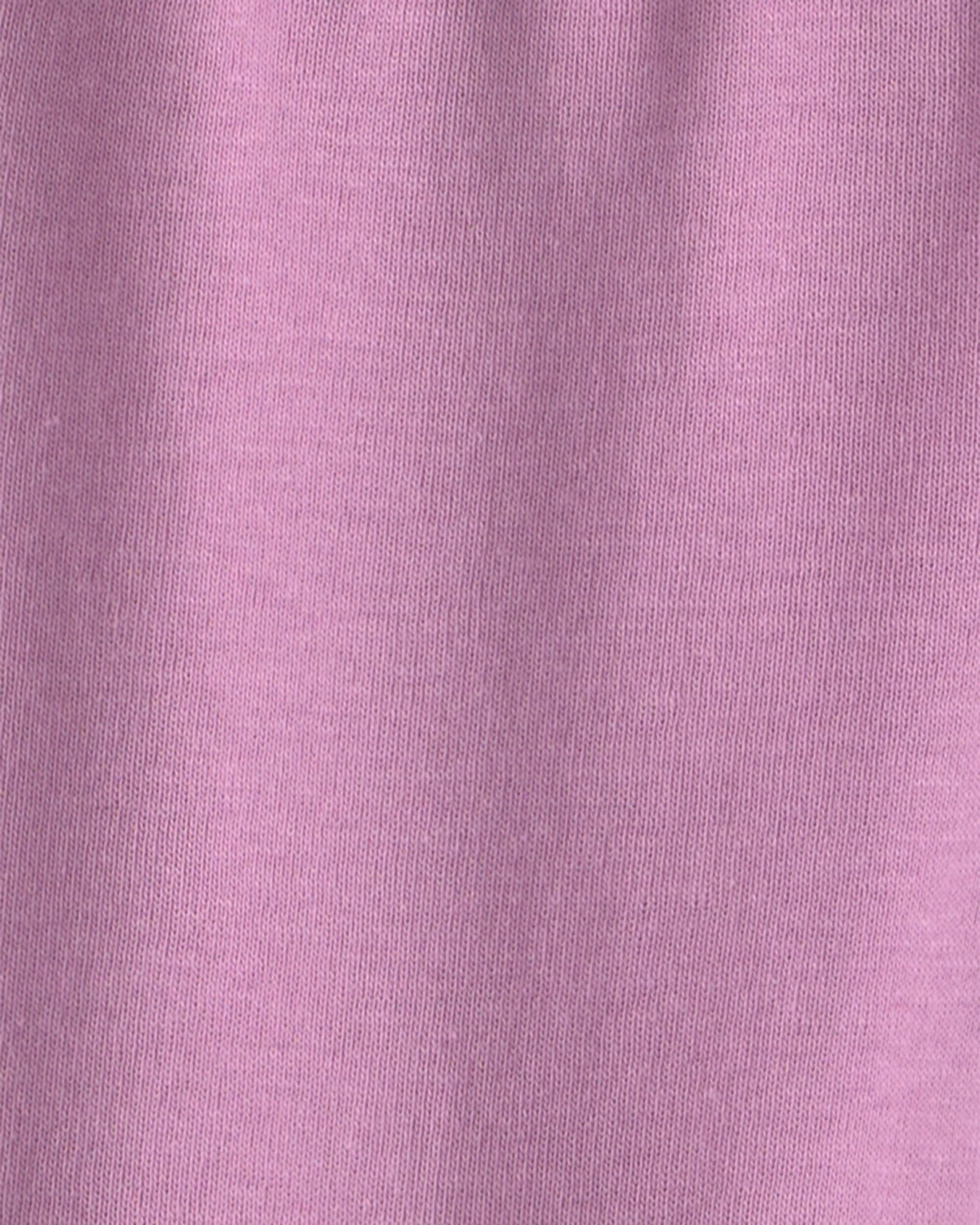 Baby Girl 4-Pack Pull-On Cotton Pants - Pink/Purple