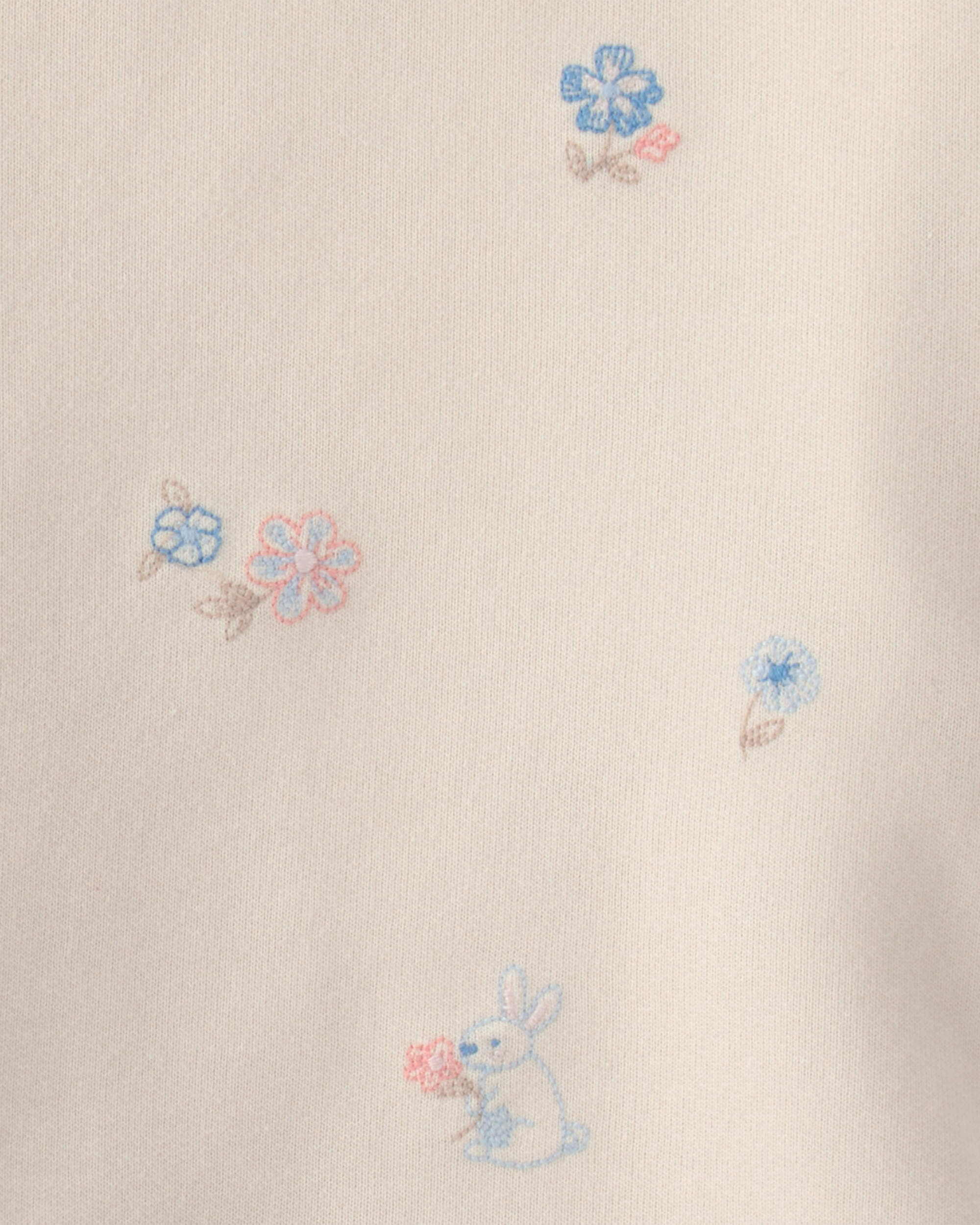 Baby Girl 2-Piece Floral French Terry Top & Skort Set - Cream