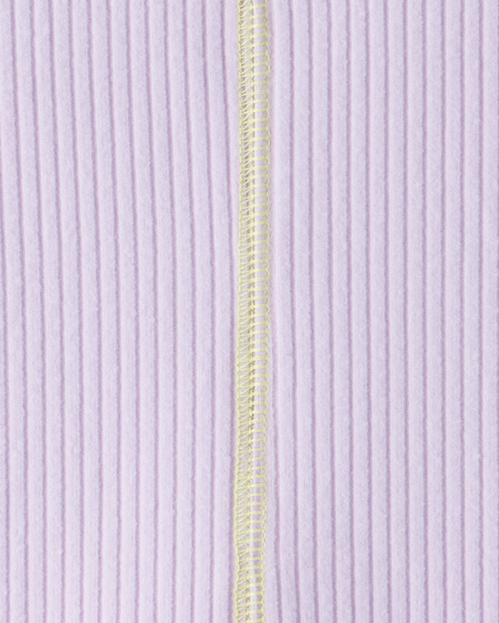 Girls Active Rib Long-Sleeve Top - Purple