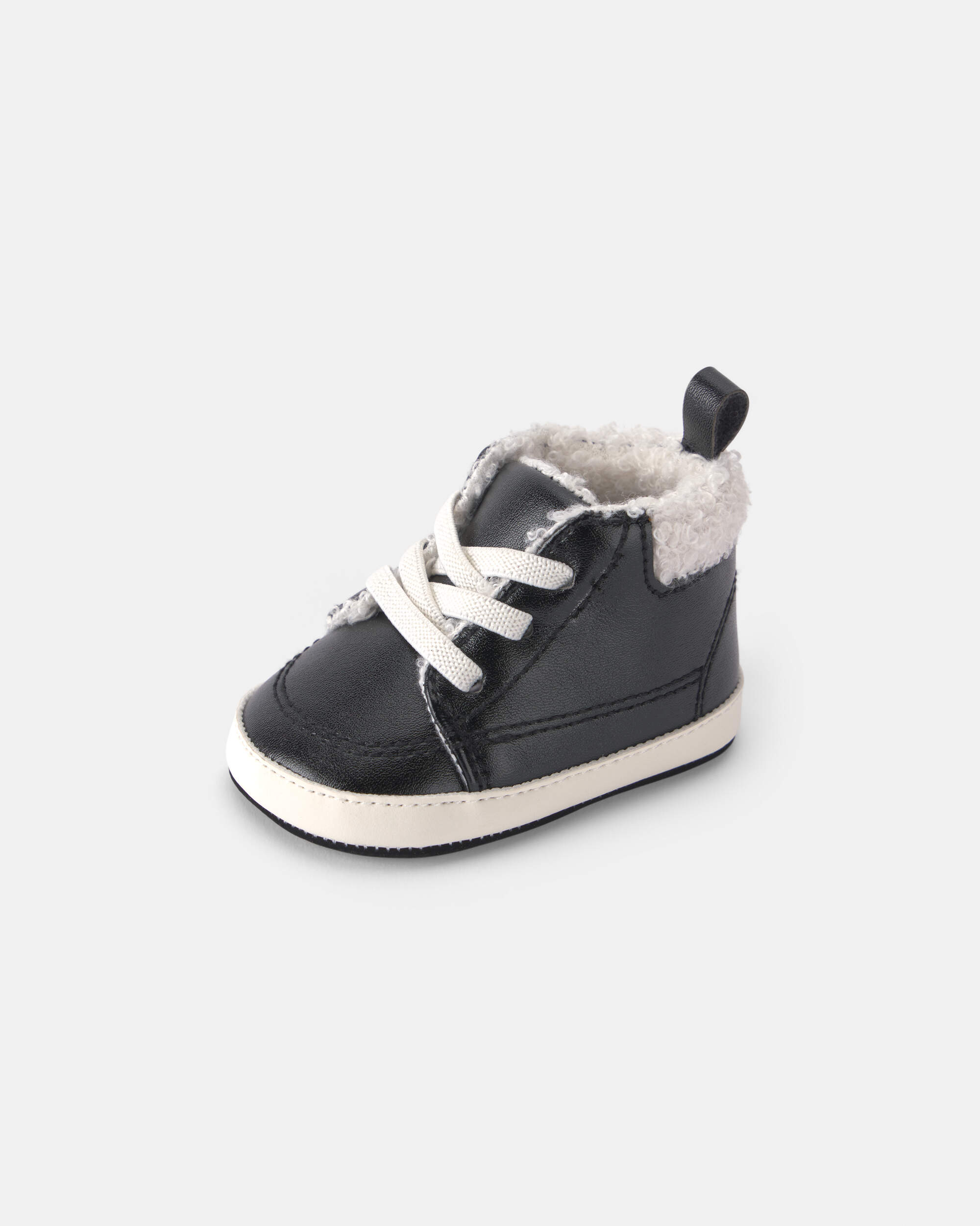 Baby Boy High Top Sneakers - Black