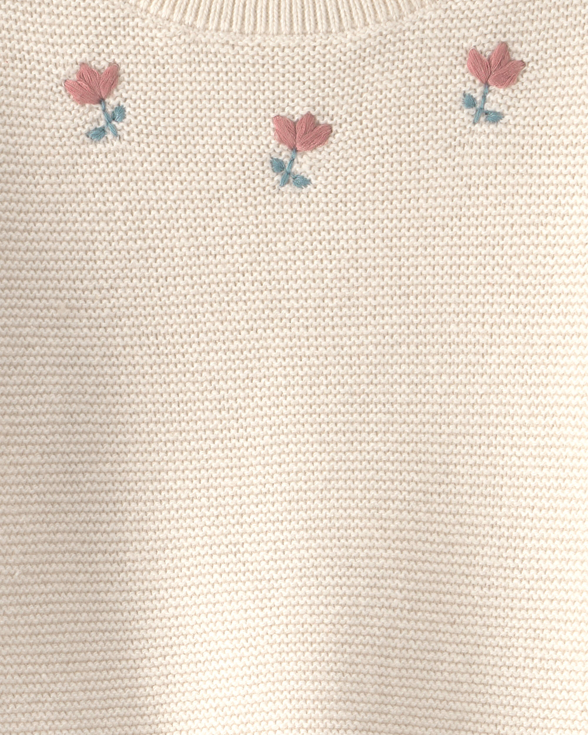 Baby Girl 2-Piece Organic Cotton Sweater Knit Top & Pant Set