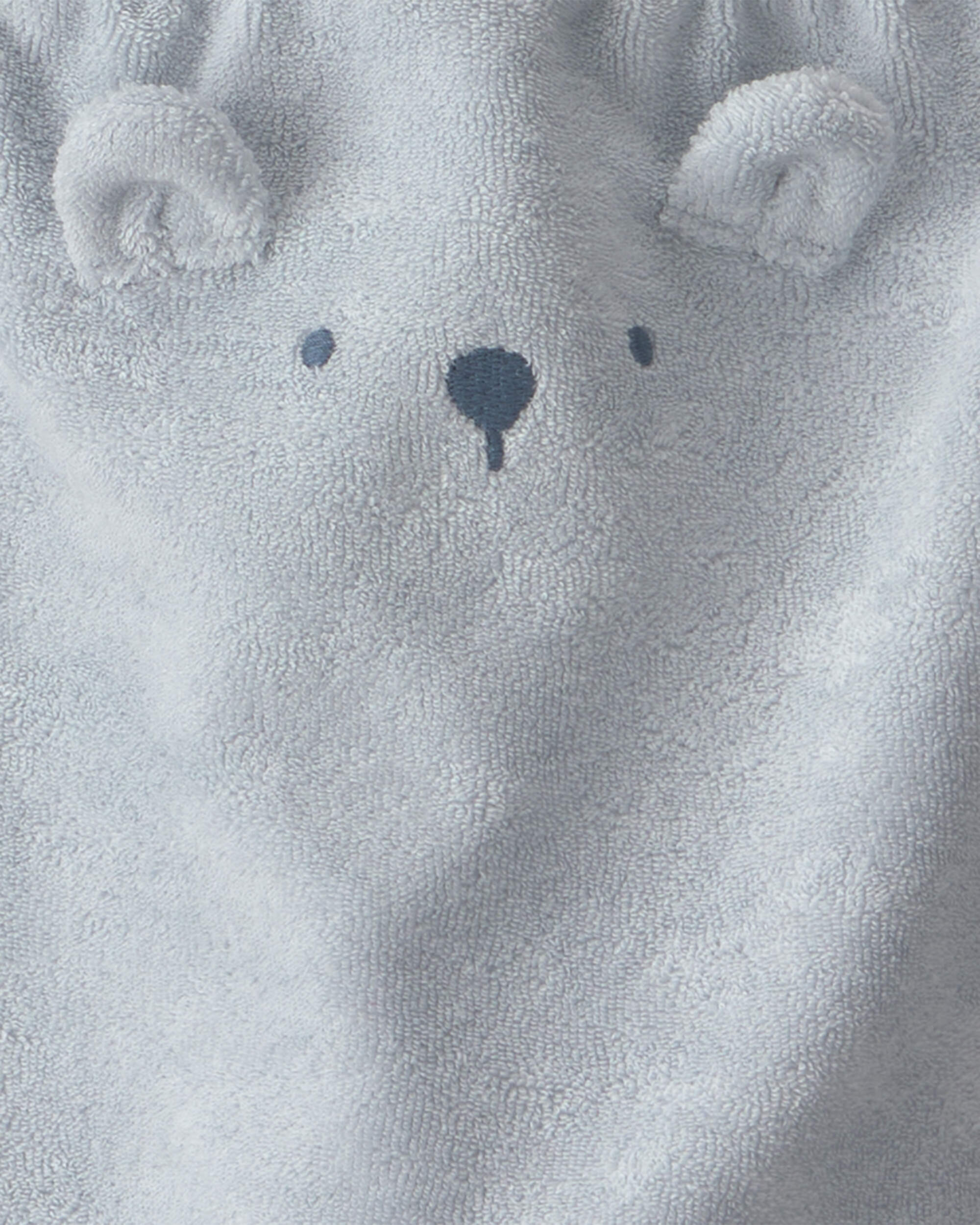 Baby 3-Piece Bear Terry Short-Sleeve Layering Set - Blue