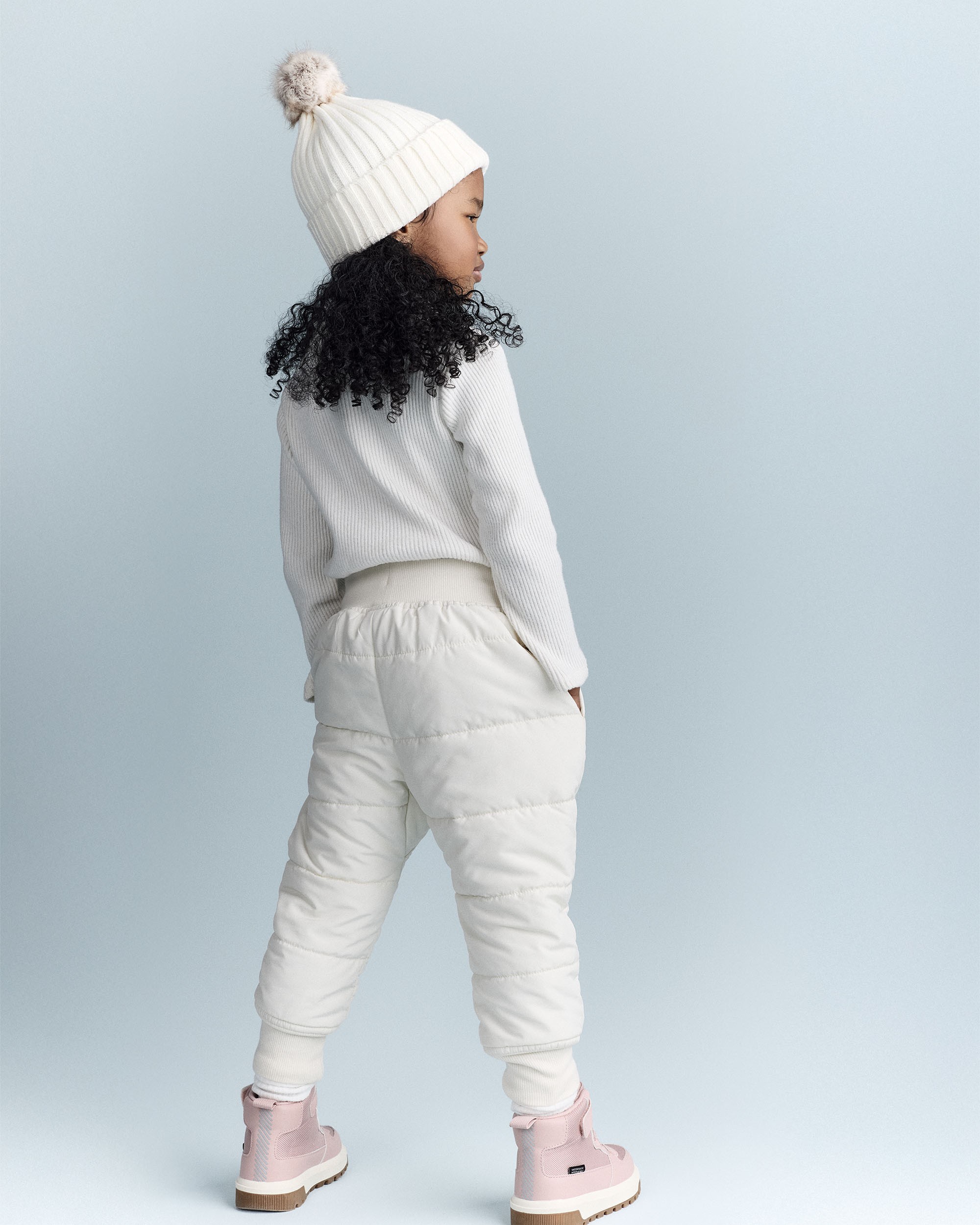 Toddler Girl Turtleneck Long-Sleeve Top - Cream