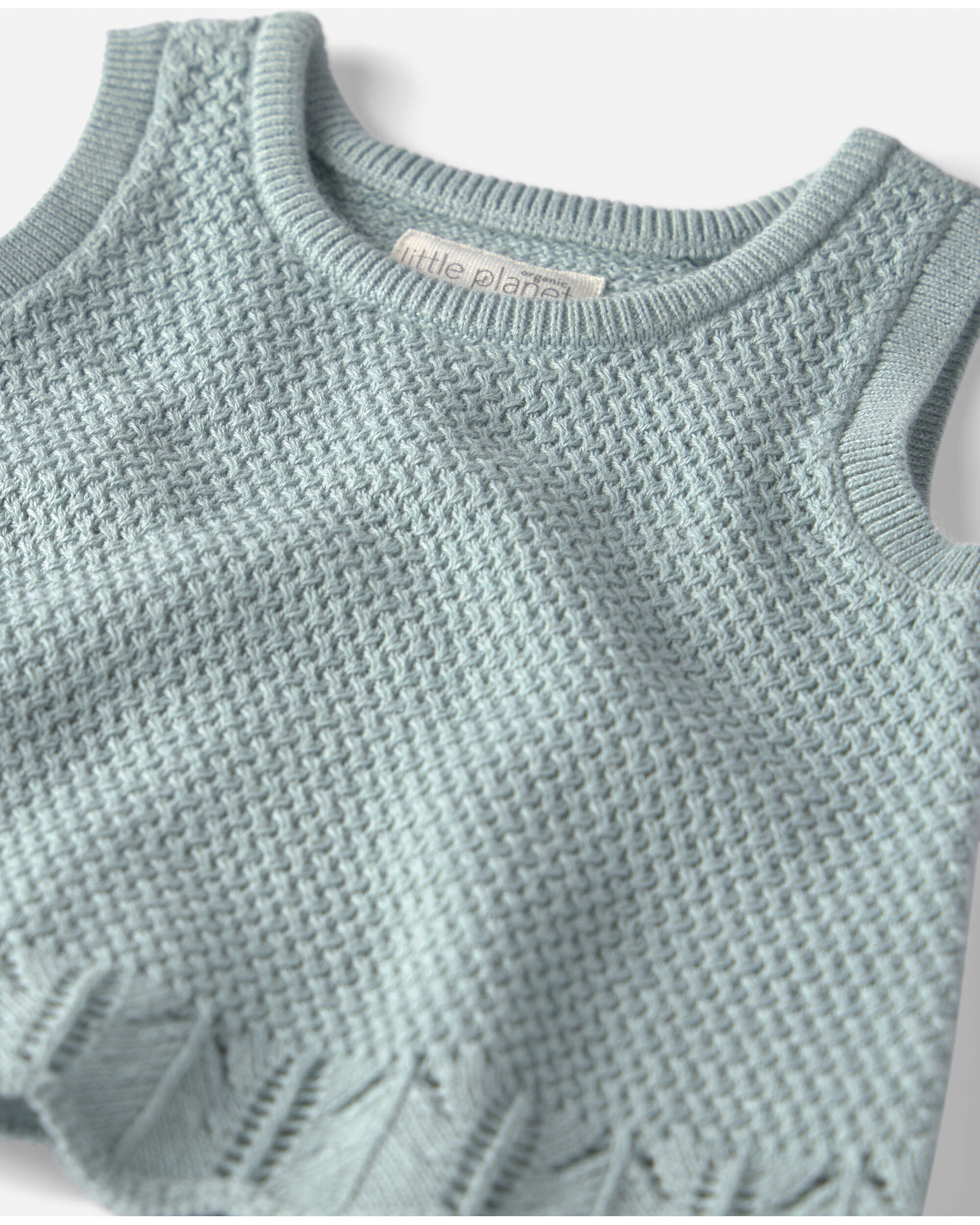 Baby Girl 2-Piece Organic Cotton Knit Top & Short Set