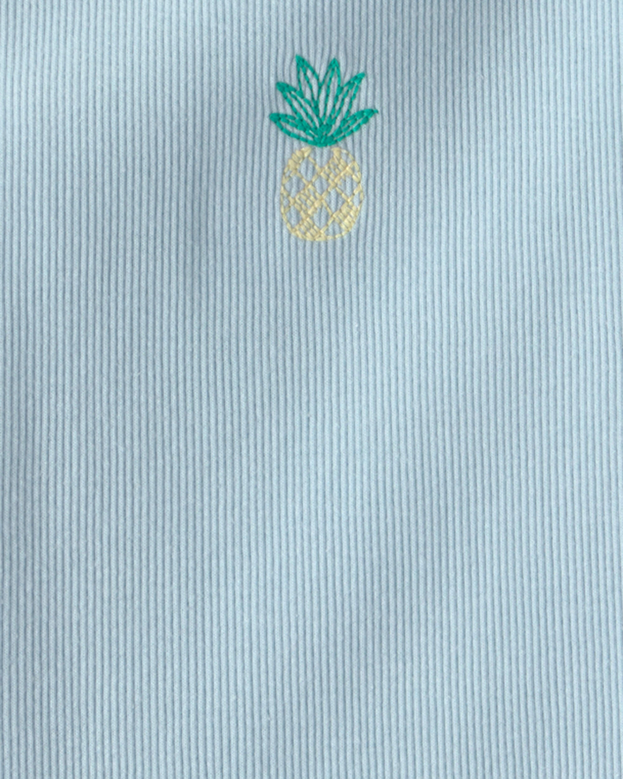 Girls Pineapple Tank Top - Blue