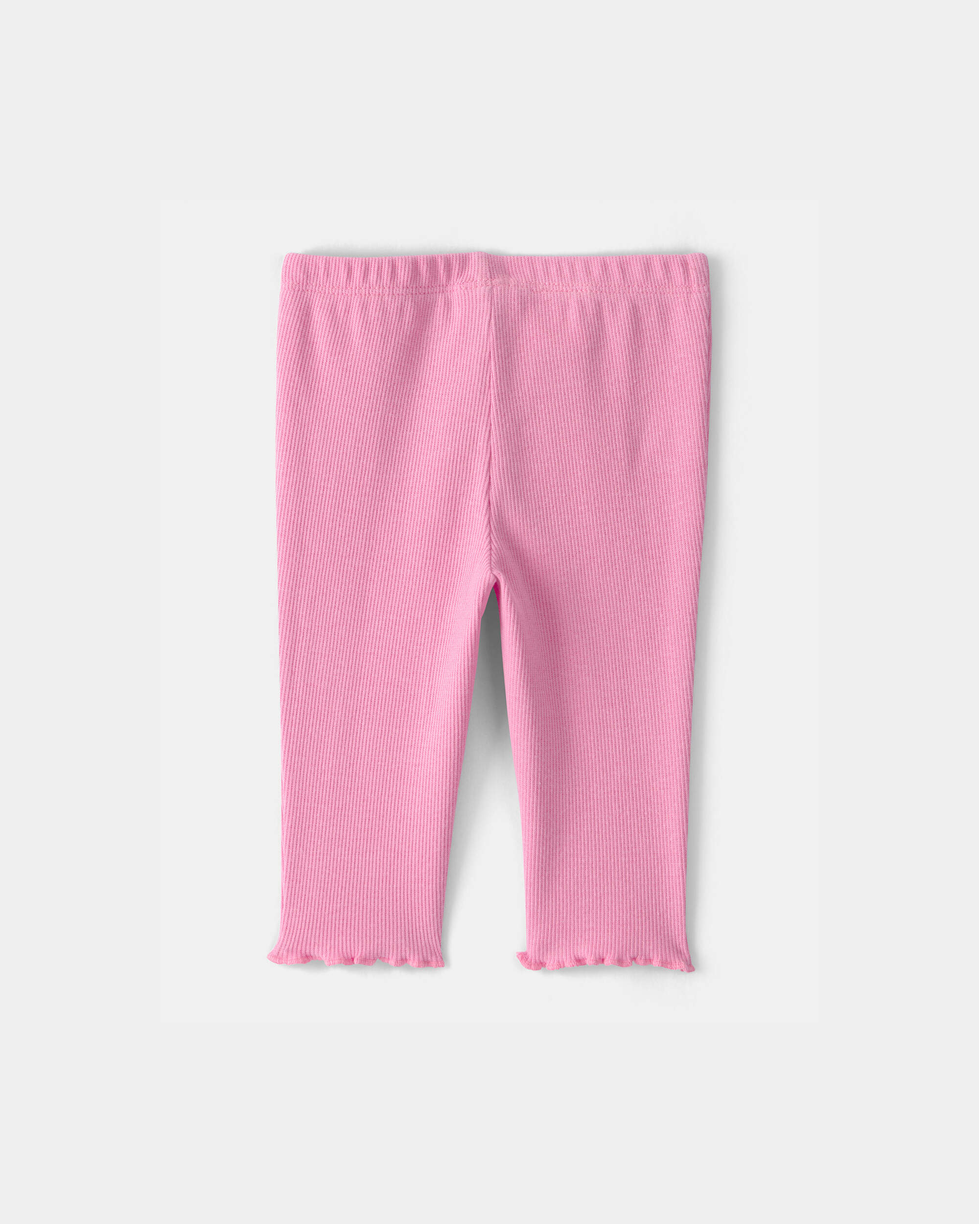 Baby Girl Rib Pants - Pink