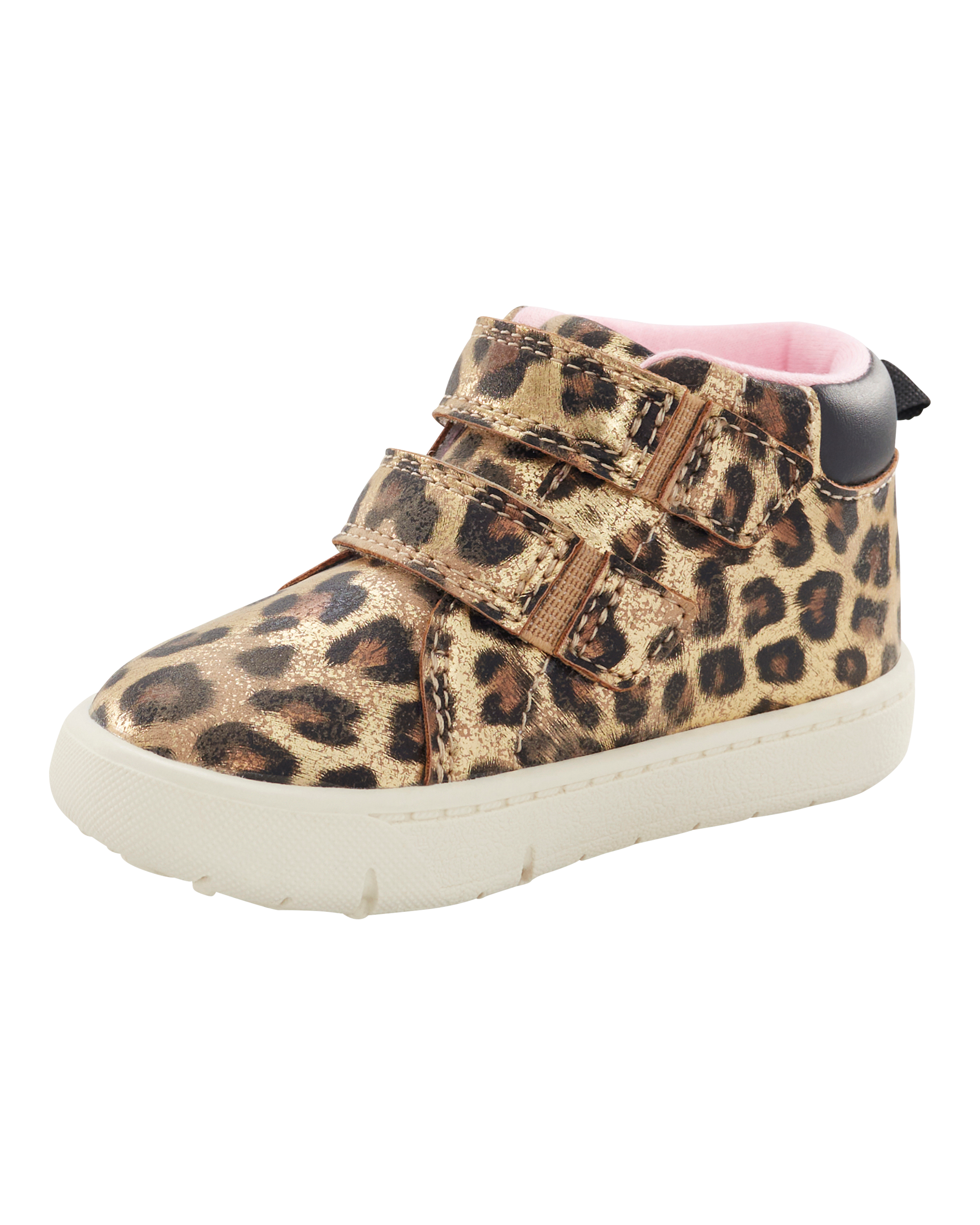 Every Step® First Walker Cheetah Print High-Top Sneakers
