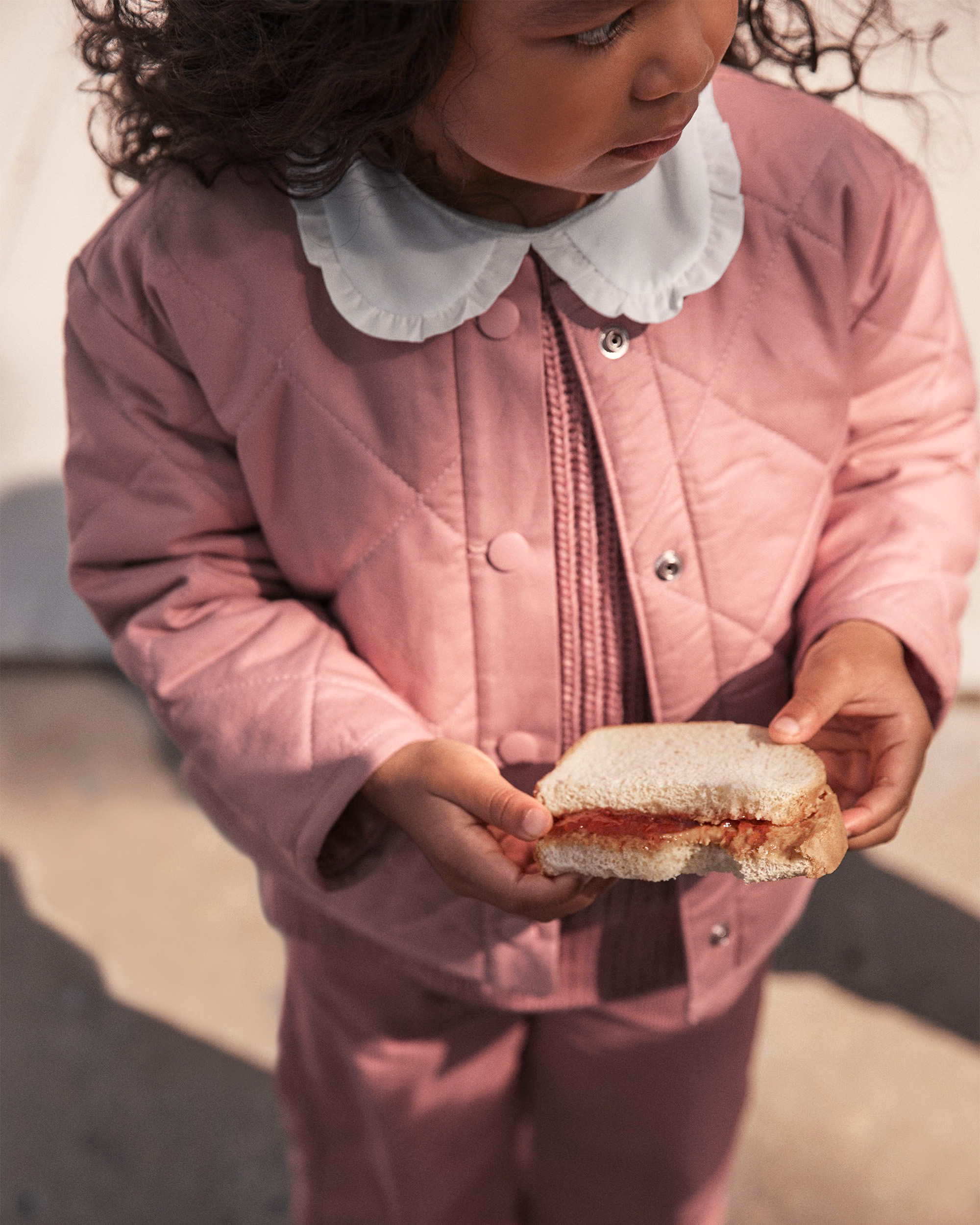 Toddler Girl Quilted Long-Sleeve Fashion Jacket - Pink