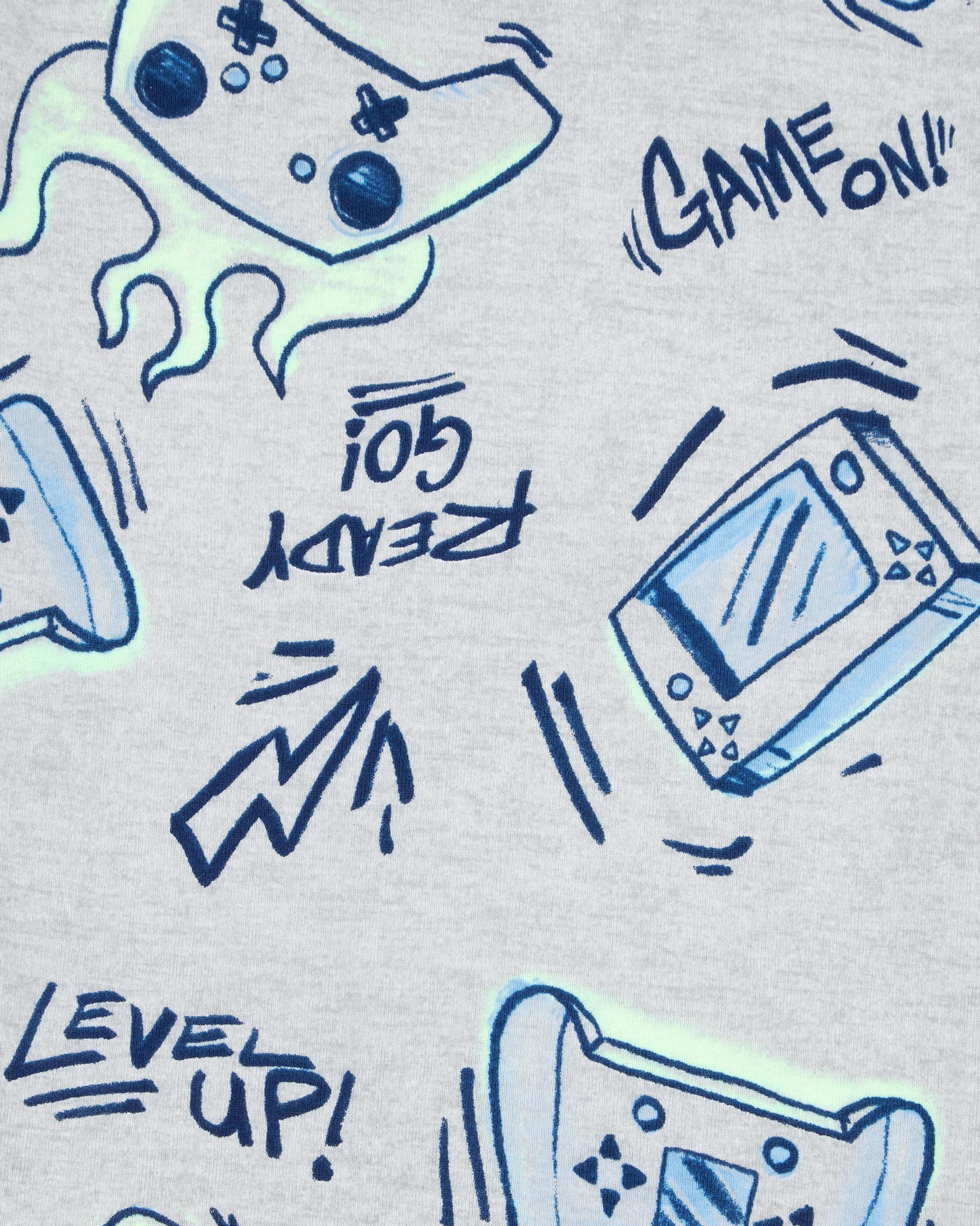 Kid 4-Piece Gamer Cotton Pyjamas