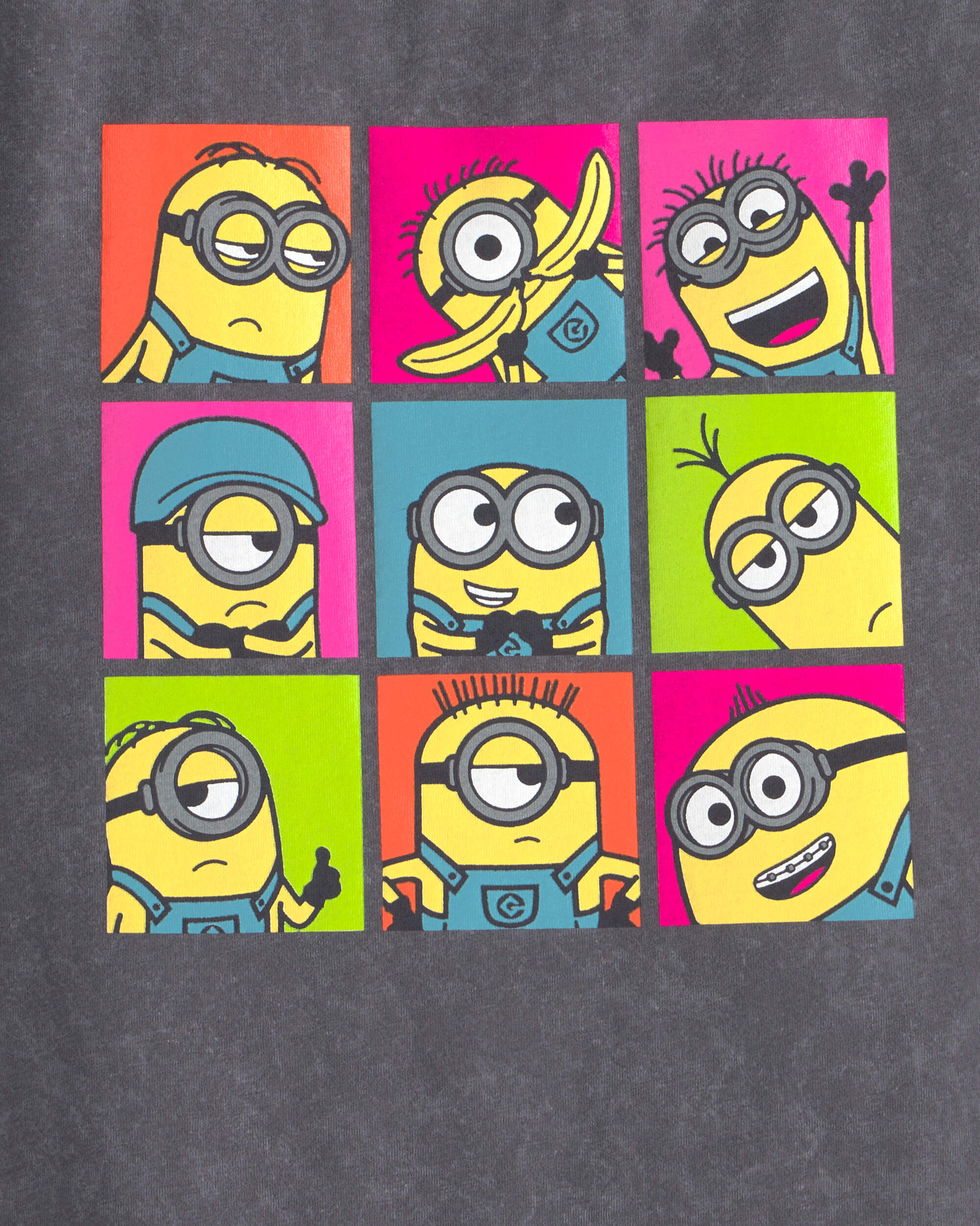 Girls Despicable Me Minions Graphic Tee - Grey